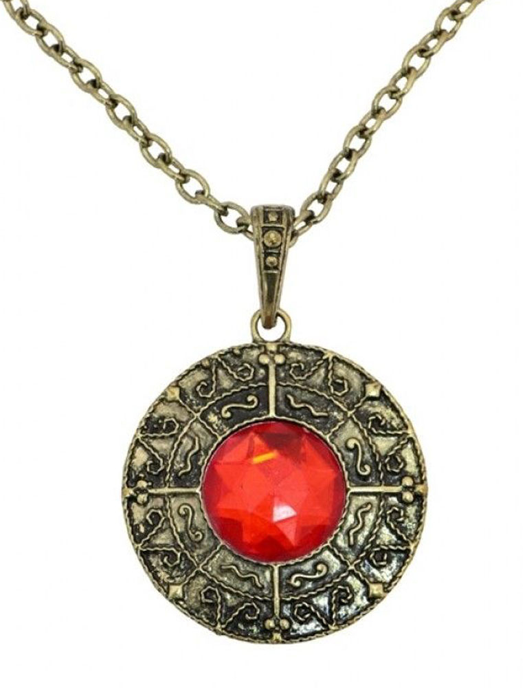 Halskette mit Stein gold