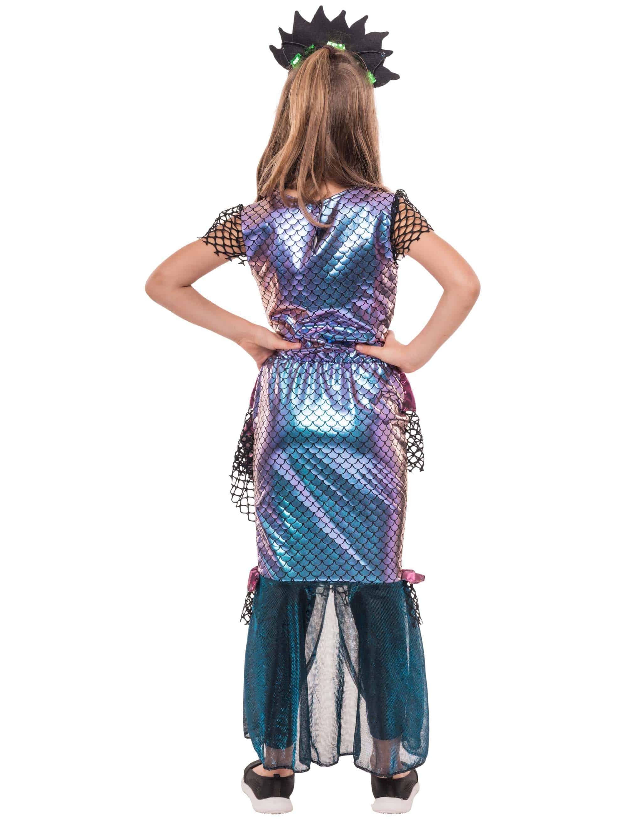 Kleid Meerjungfrau Kinder lila 6-8 Jahre