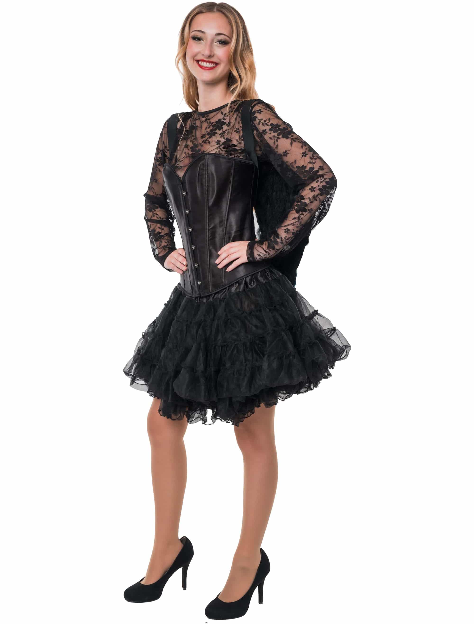 Oberteil Mesh Blumen Damen schwarz 42