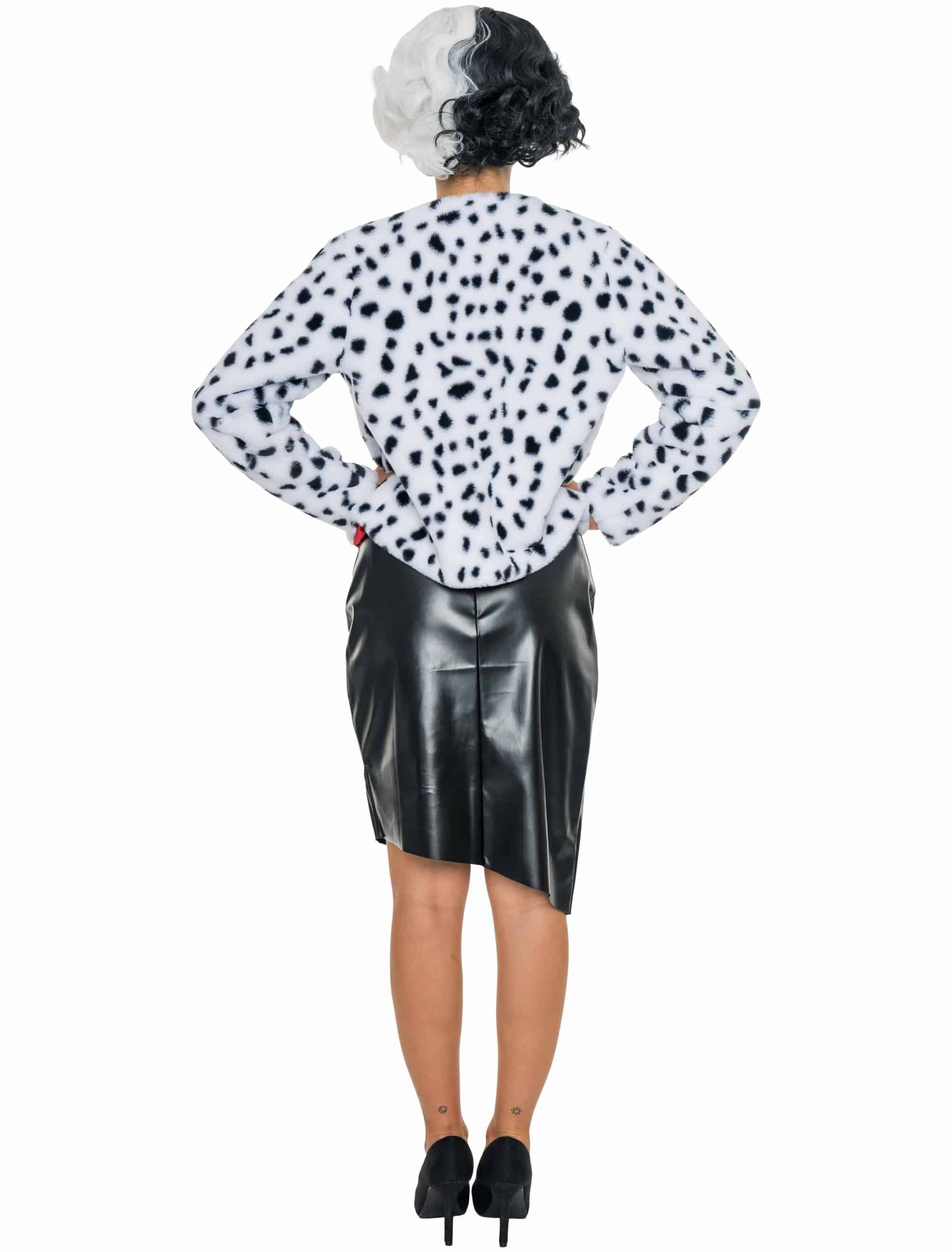 Jacke Dalmatiner Damen weiß/schwarz L/XL