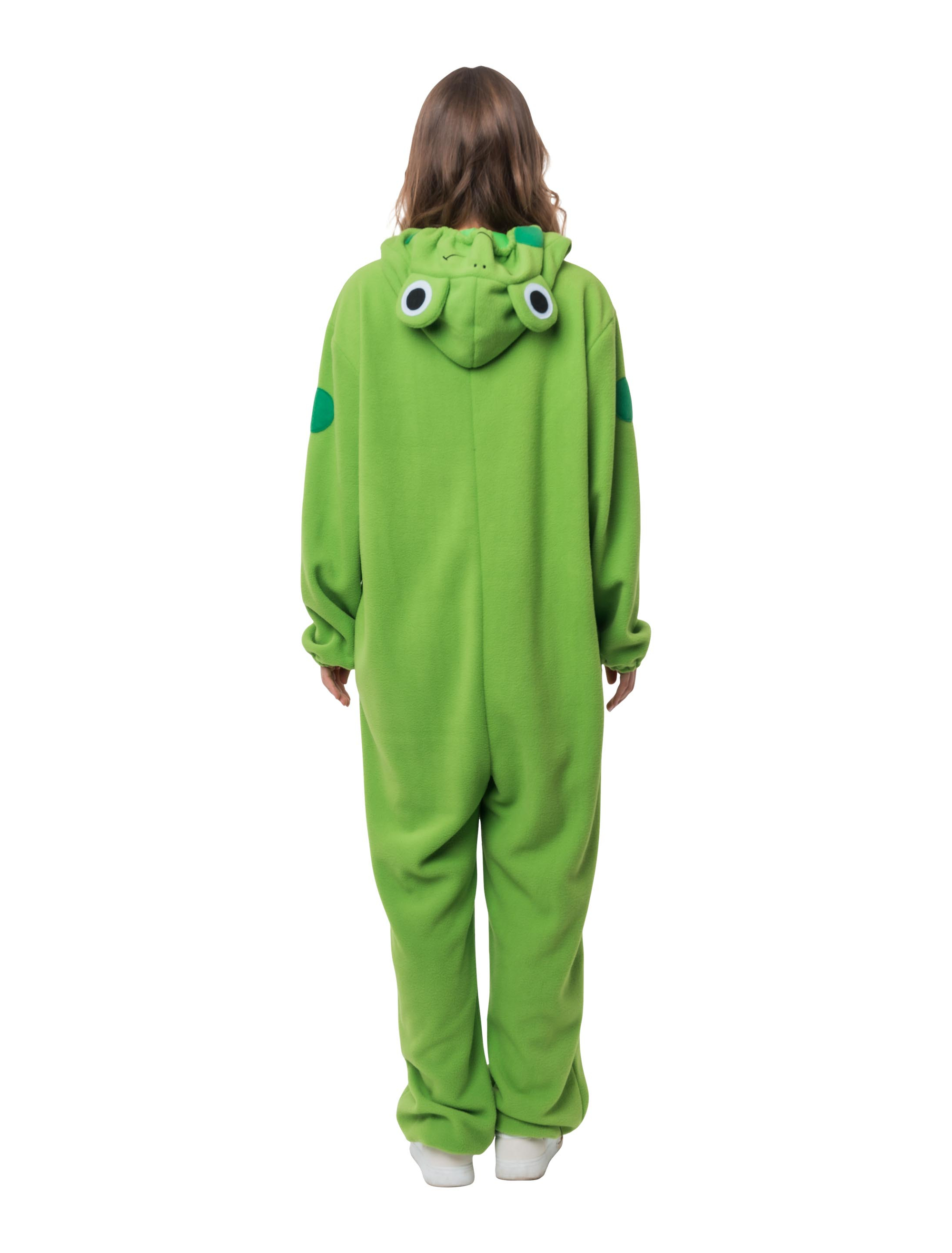 Overall Frosch Plüsch grün XS/S