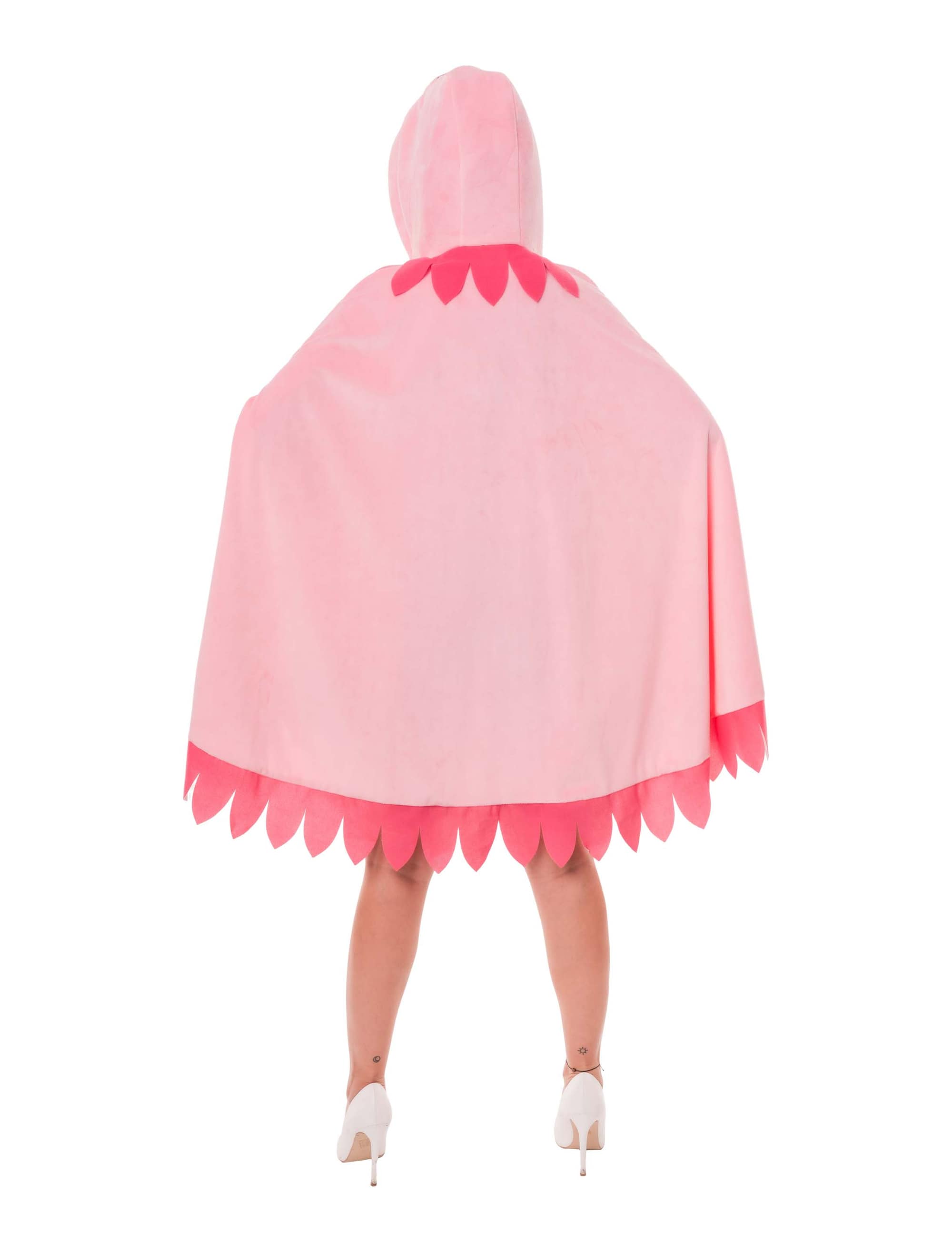 Poncho Flamingo rosa one size