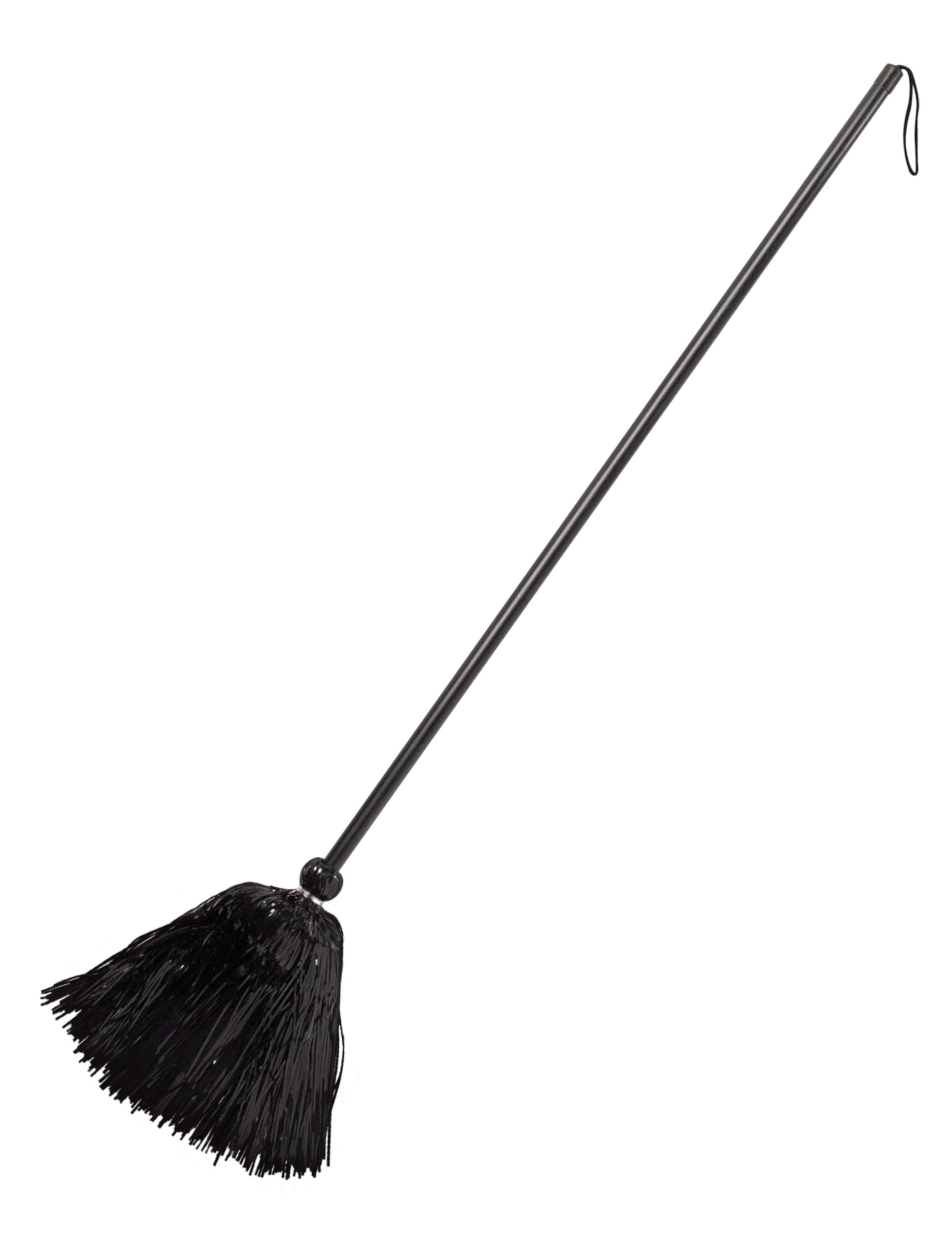 Hexenbesen 90cm schwarz de luxe