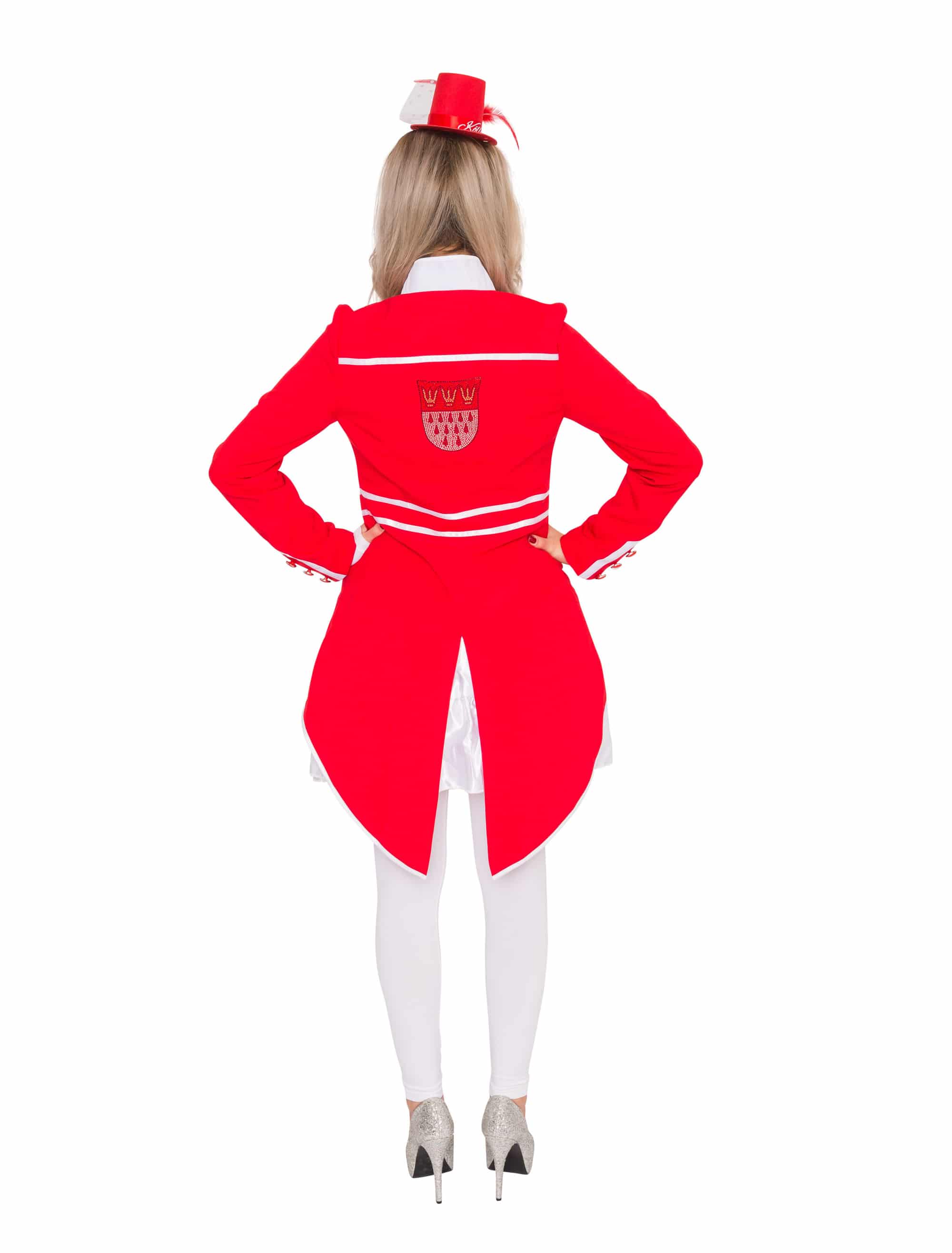 Jacke Köln Wappen Damen rot 2XL
