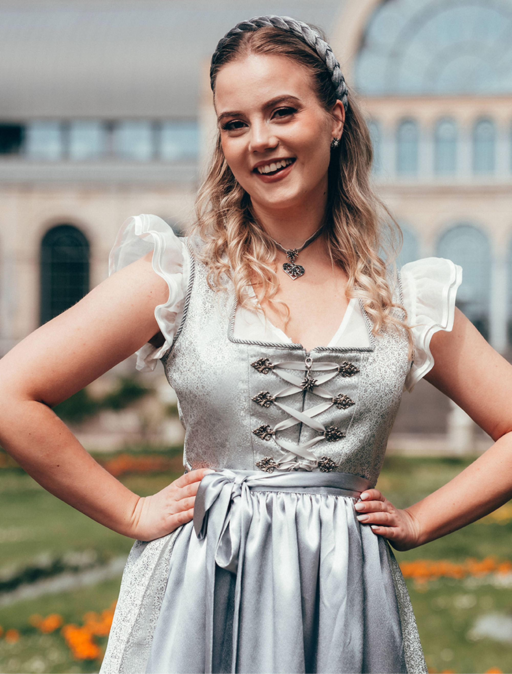 Dirndlbluse Valentina Damen weiß 40