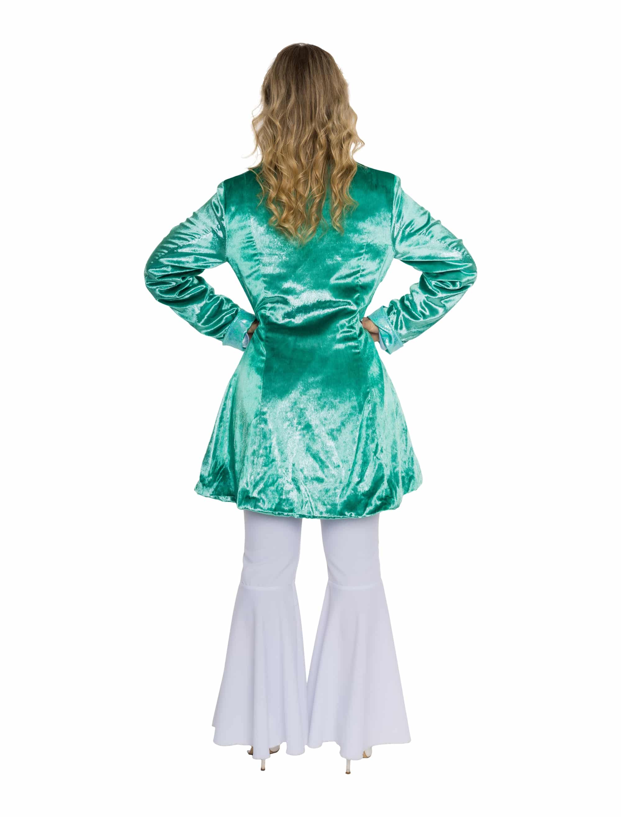Mantel mit Seesternen Damen türkis S/M