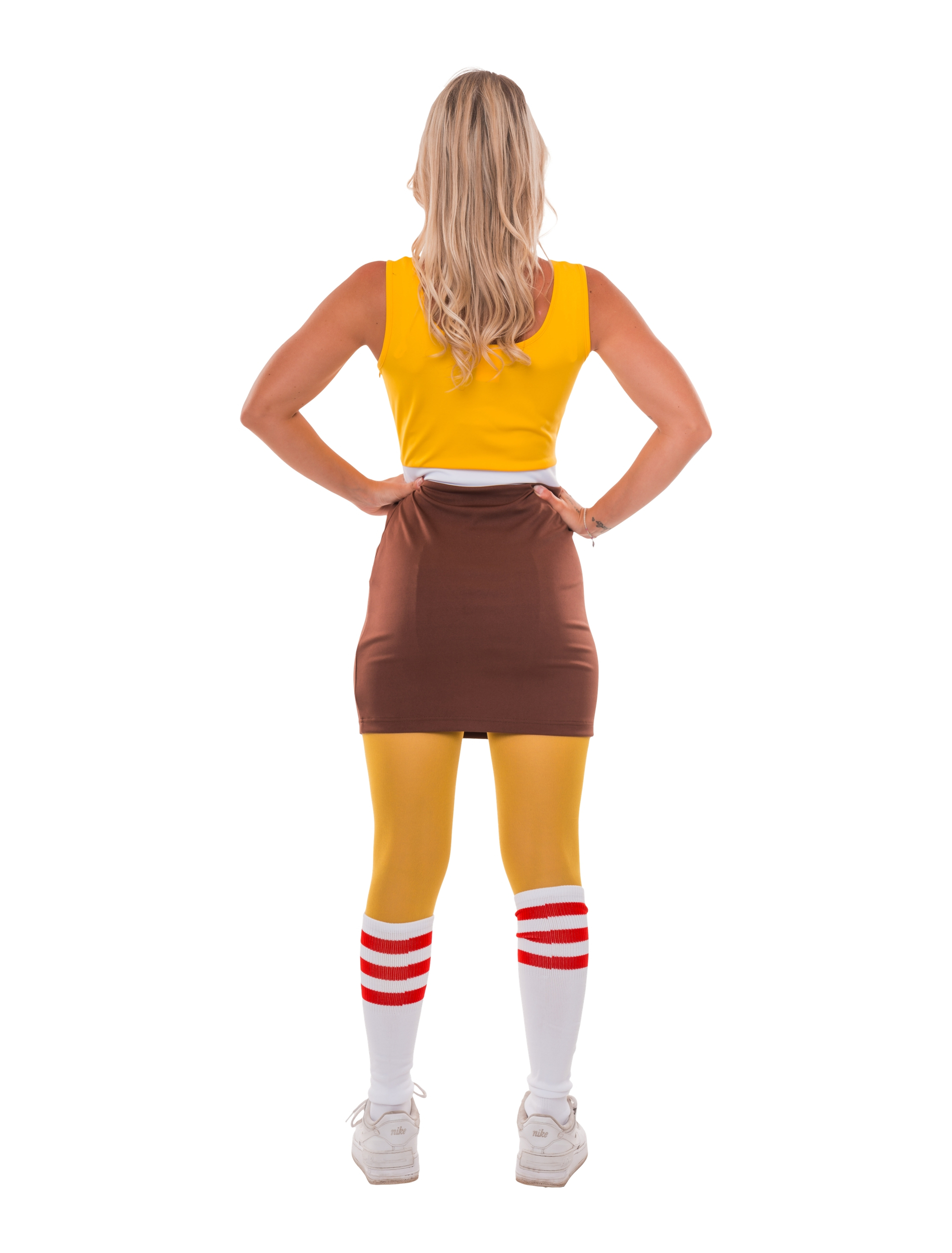Kleid Schwamm gelb XS