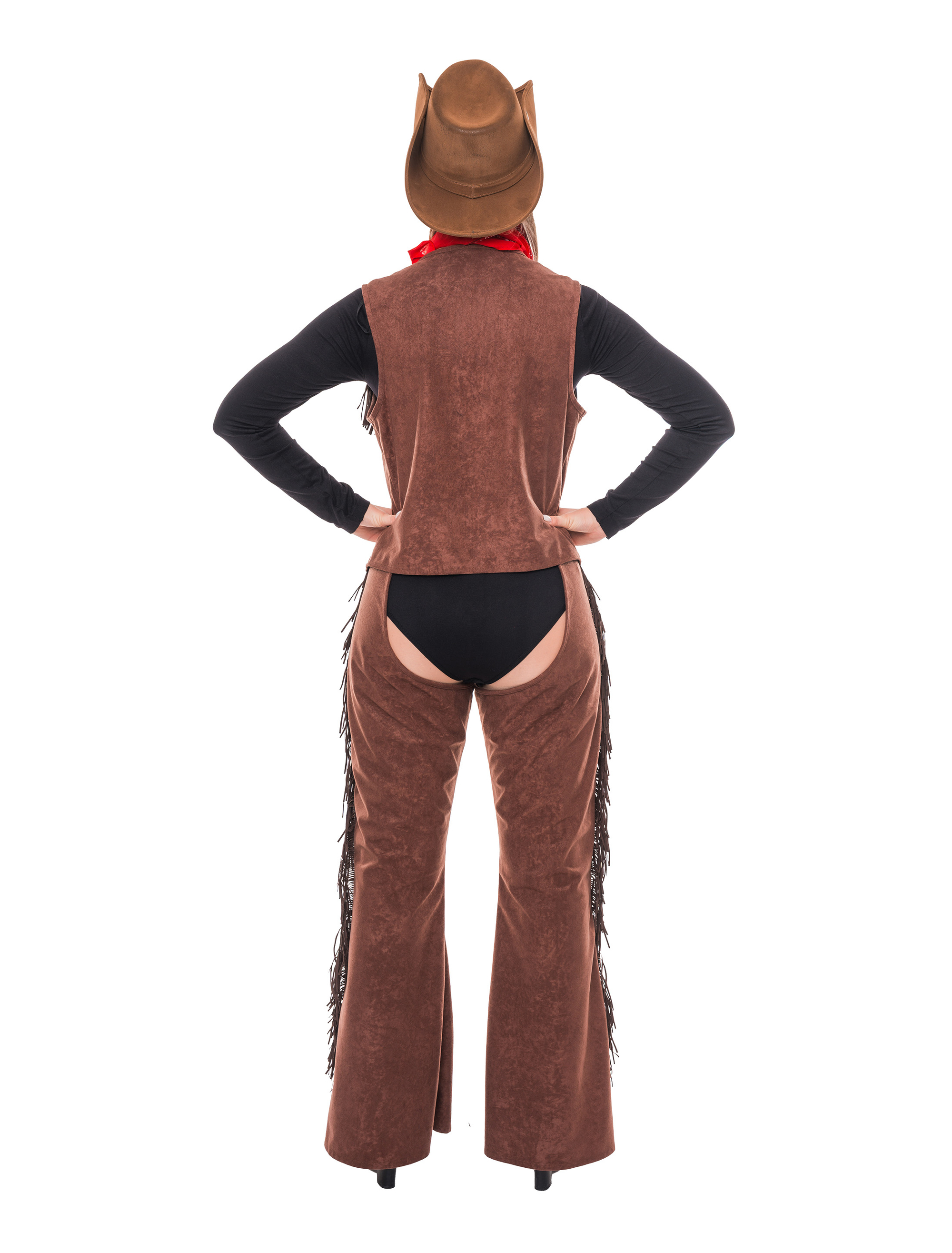 Cowgirl Set 2-tlg. Damen braun S/M