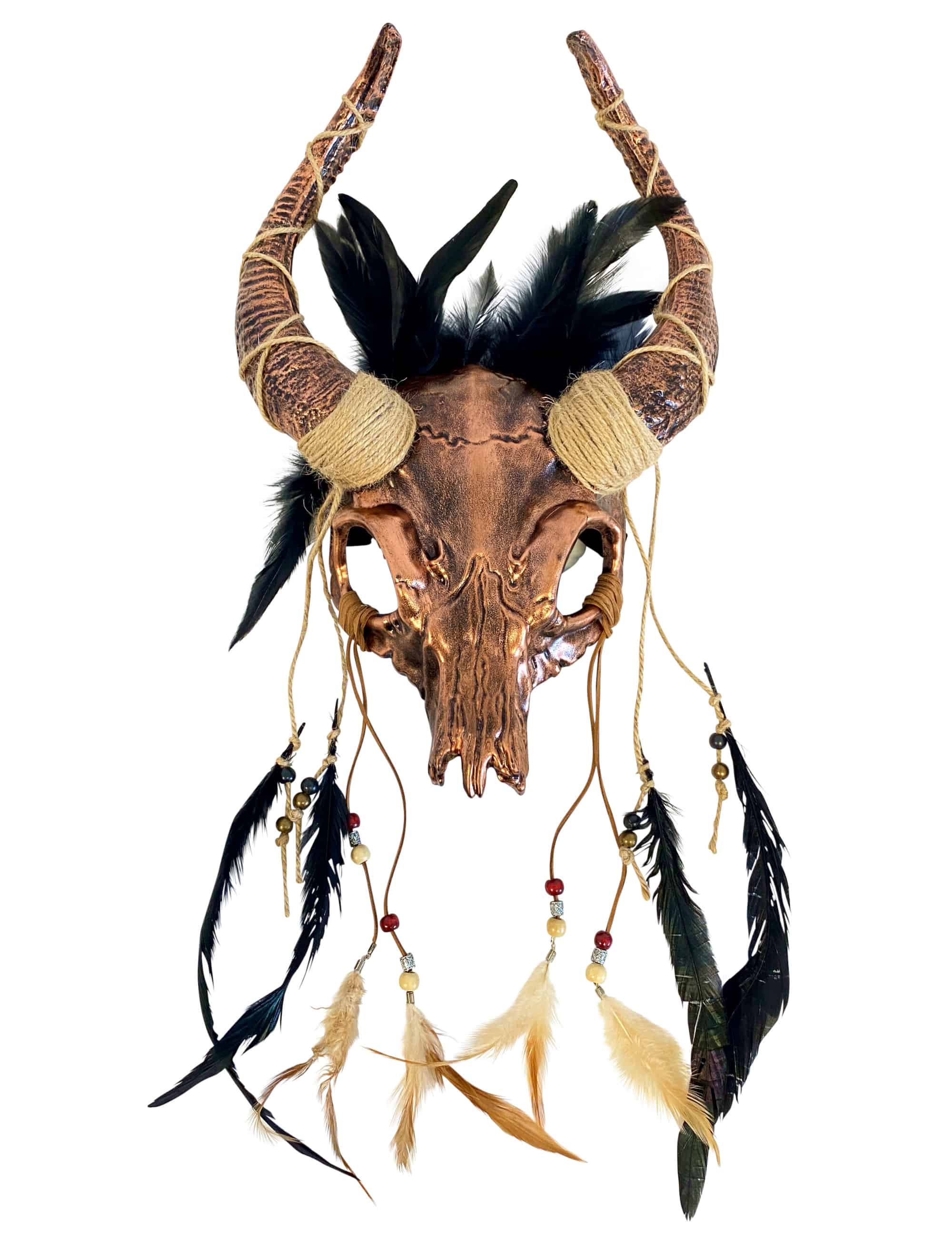 Maske Steampunk Ochse kupfer