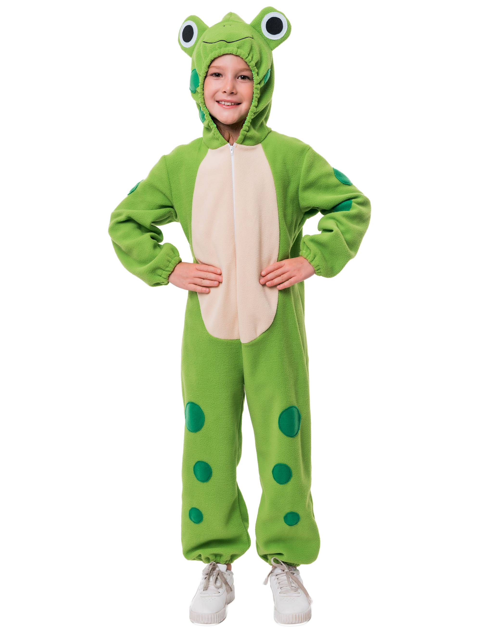 Overall Frosch Plüsch Kinder grün 116