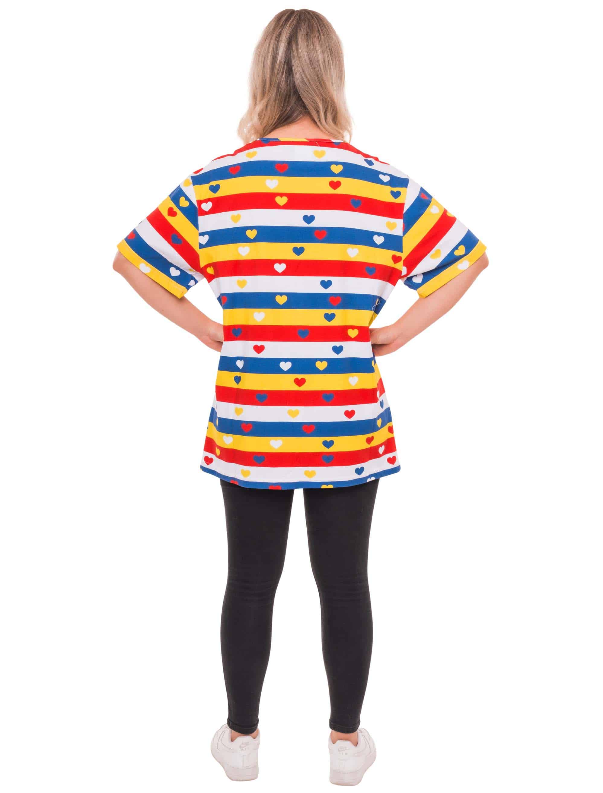 T-Shirt Fastnachtsliebe rot/weiß/blau/gelb L
