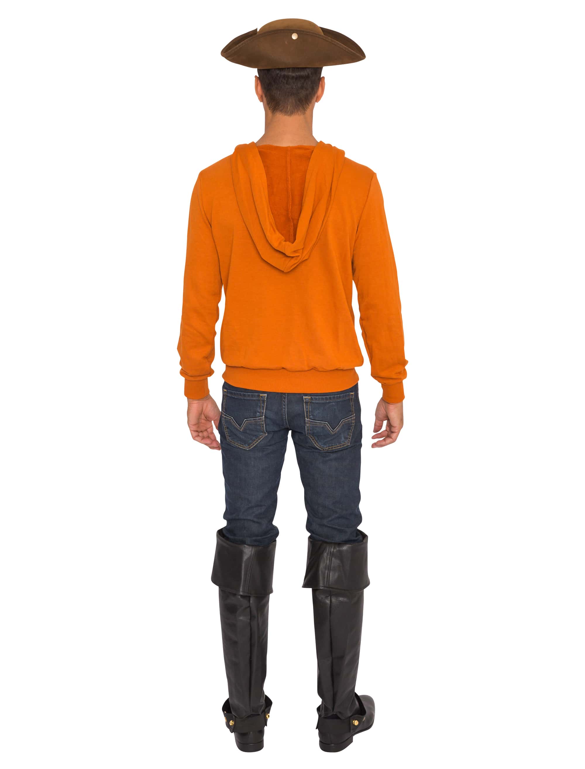 Pullover mit Kapuze braun S/M