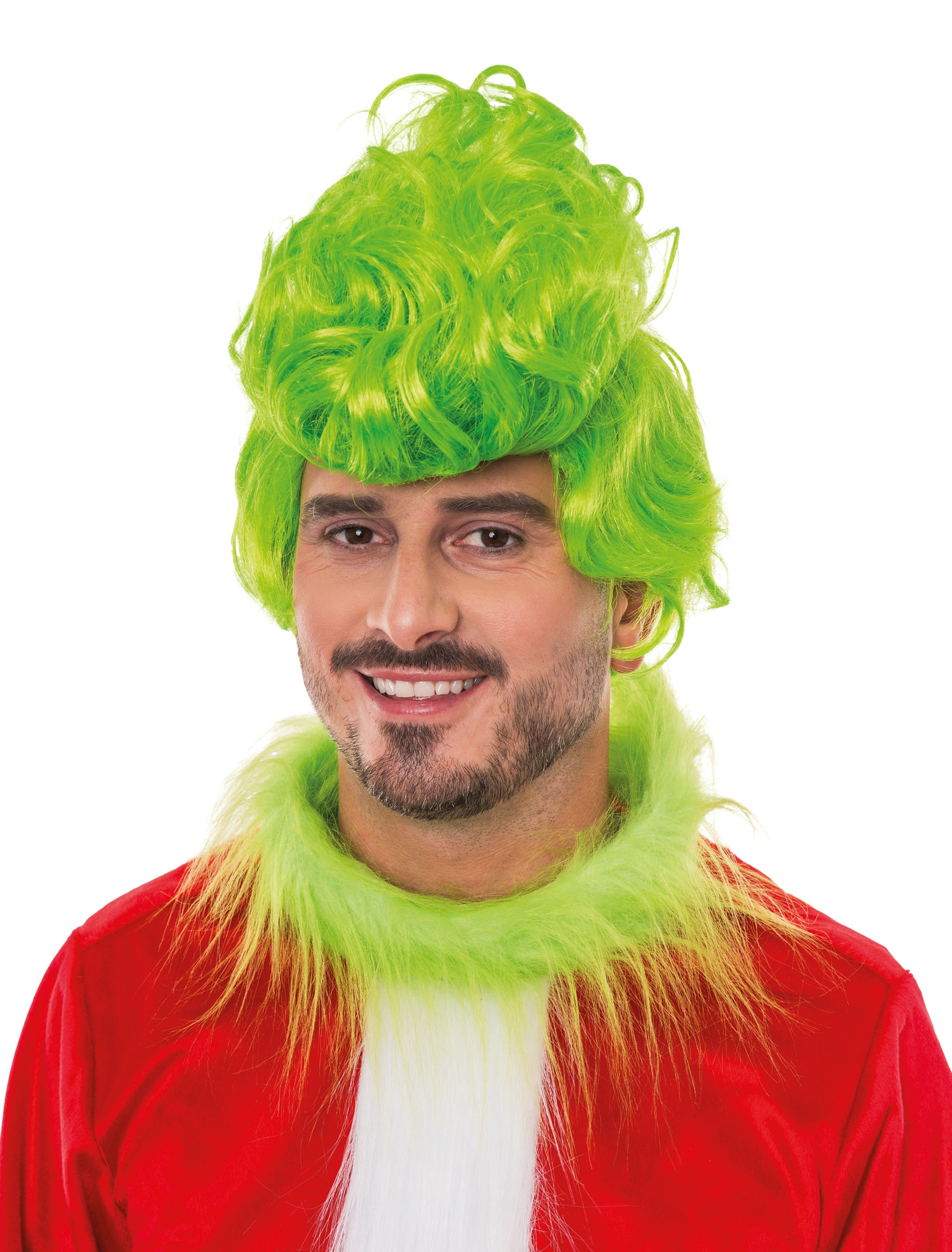 Perücke Weihnachtsschreck grün