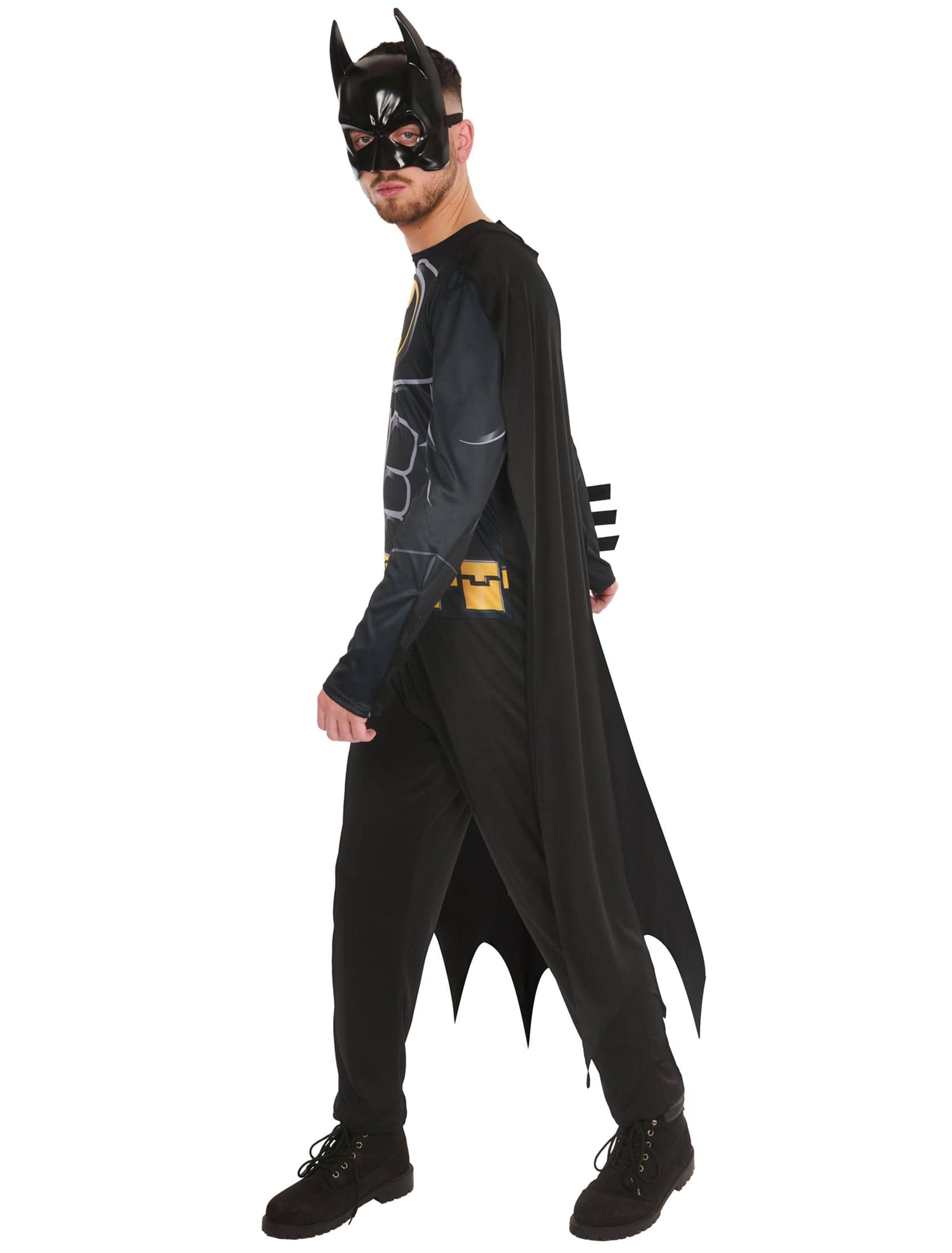 Batman 3-tlg. Herren schwarz L