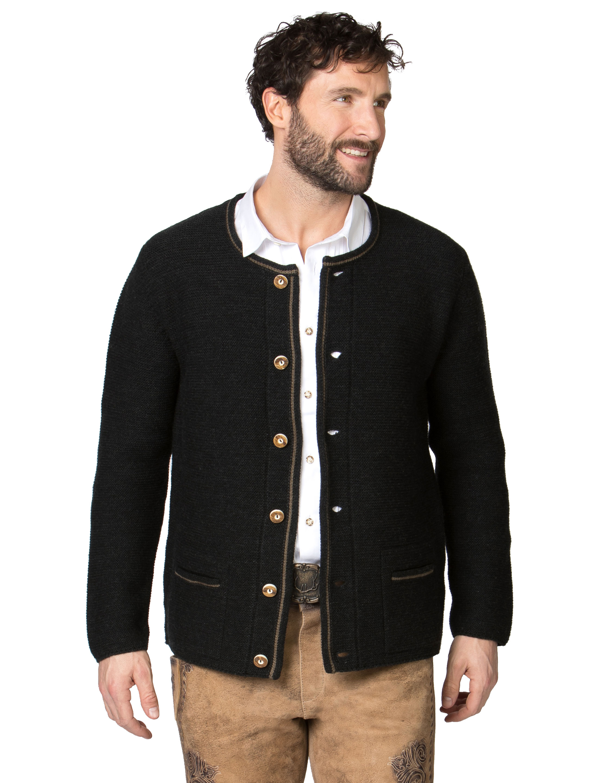 Trachtenjacke Martin Herren anthrazit 58