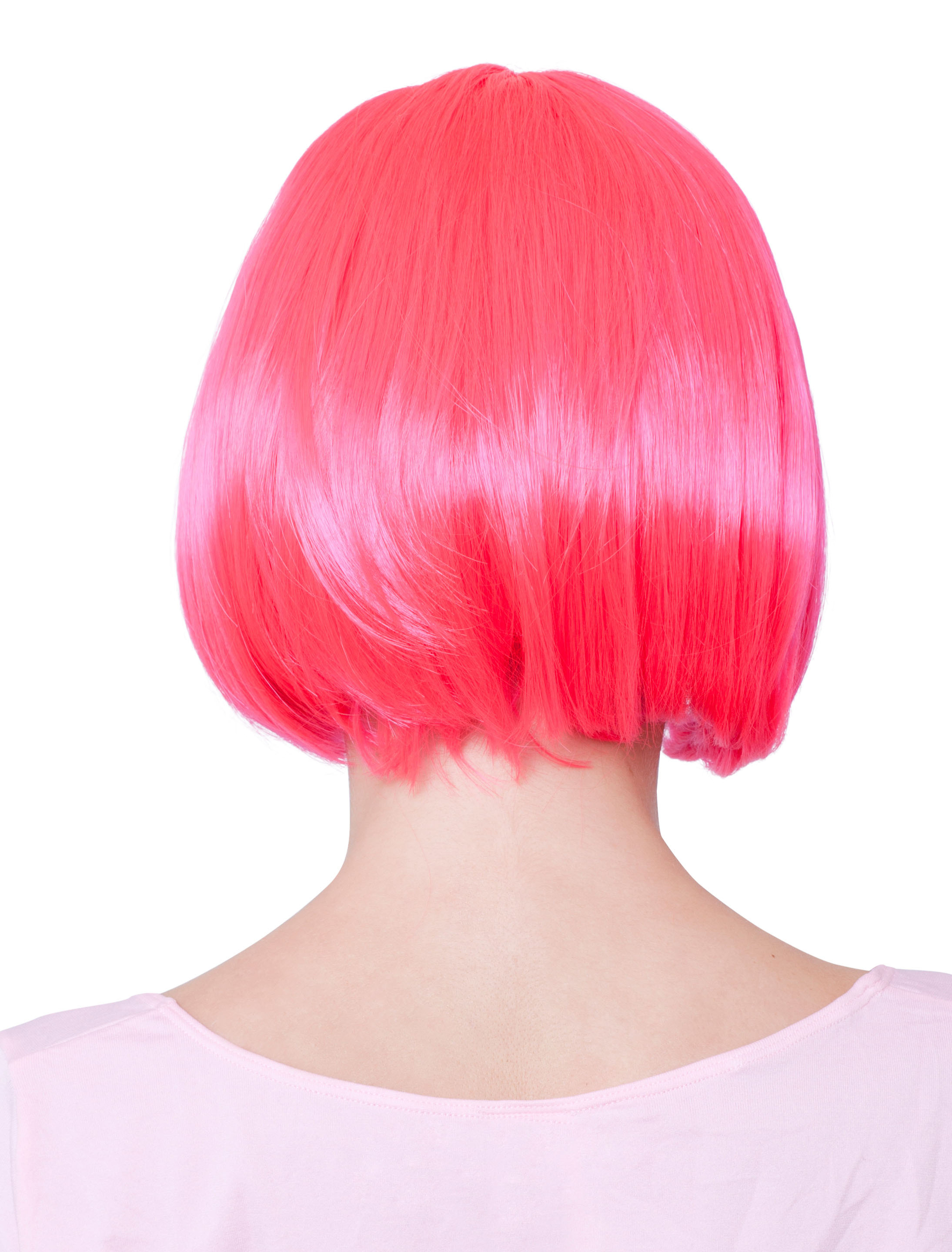 Perücke Pagenkopf pink one size