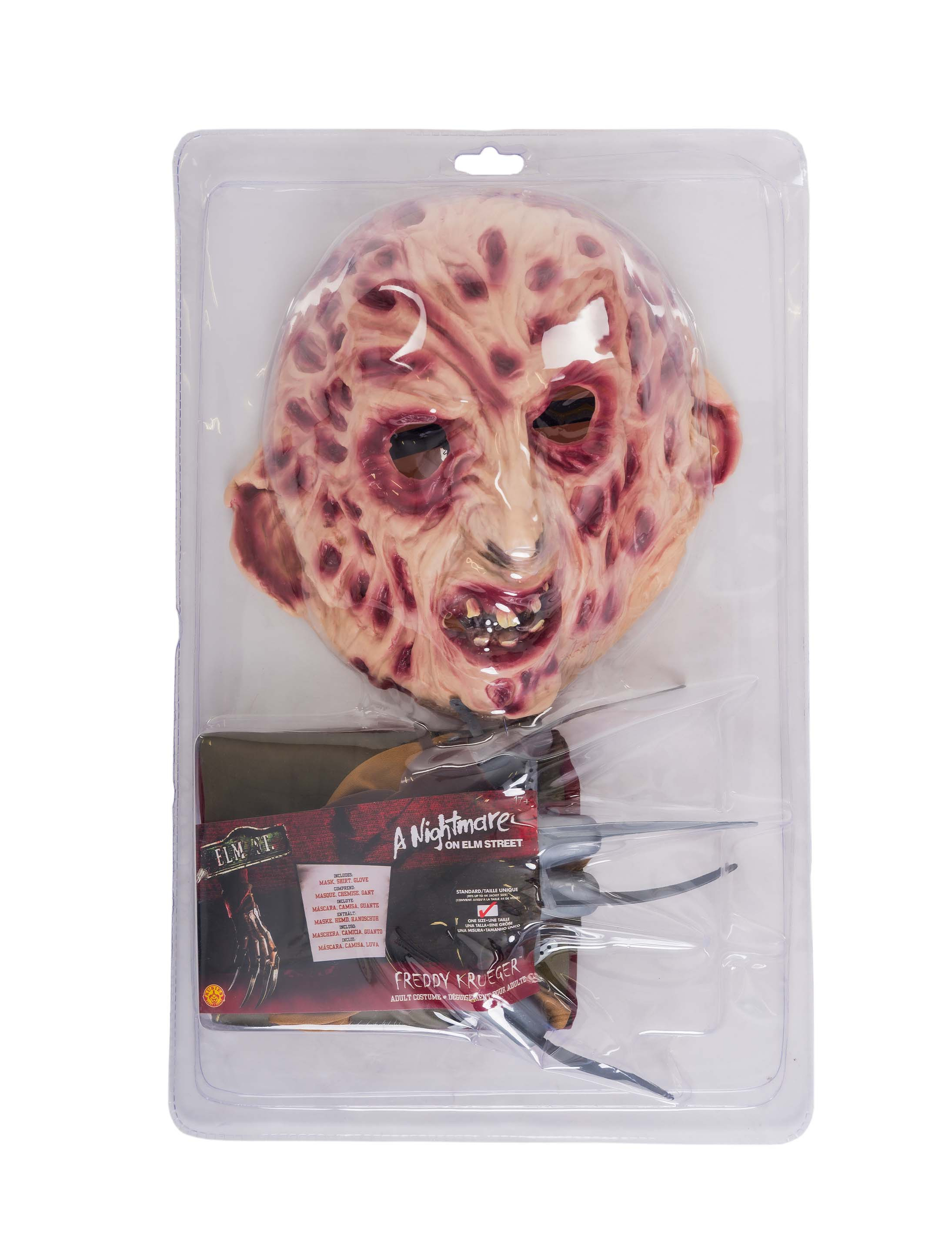 Freddy Krüger Set 3-tlg. rot/grün one size