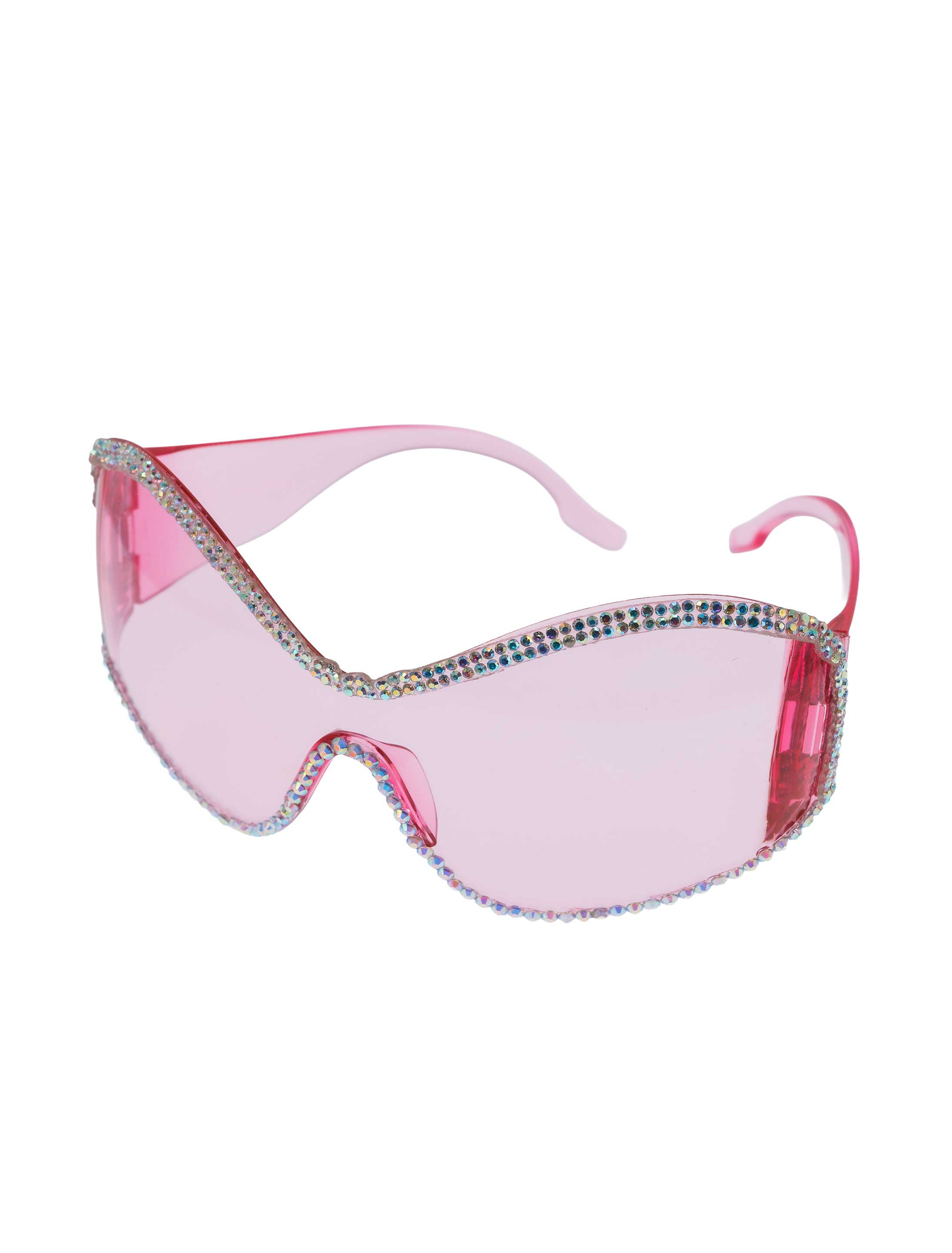 Partybrille mit Strass rosa