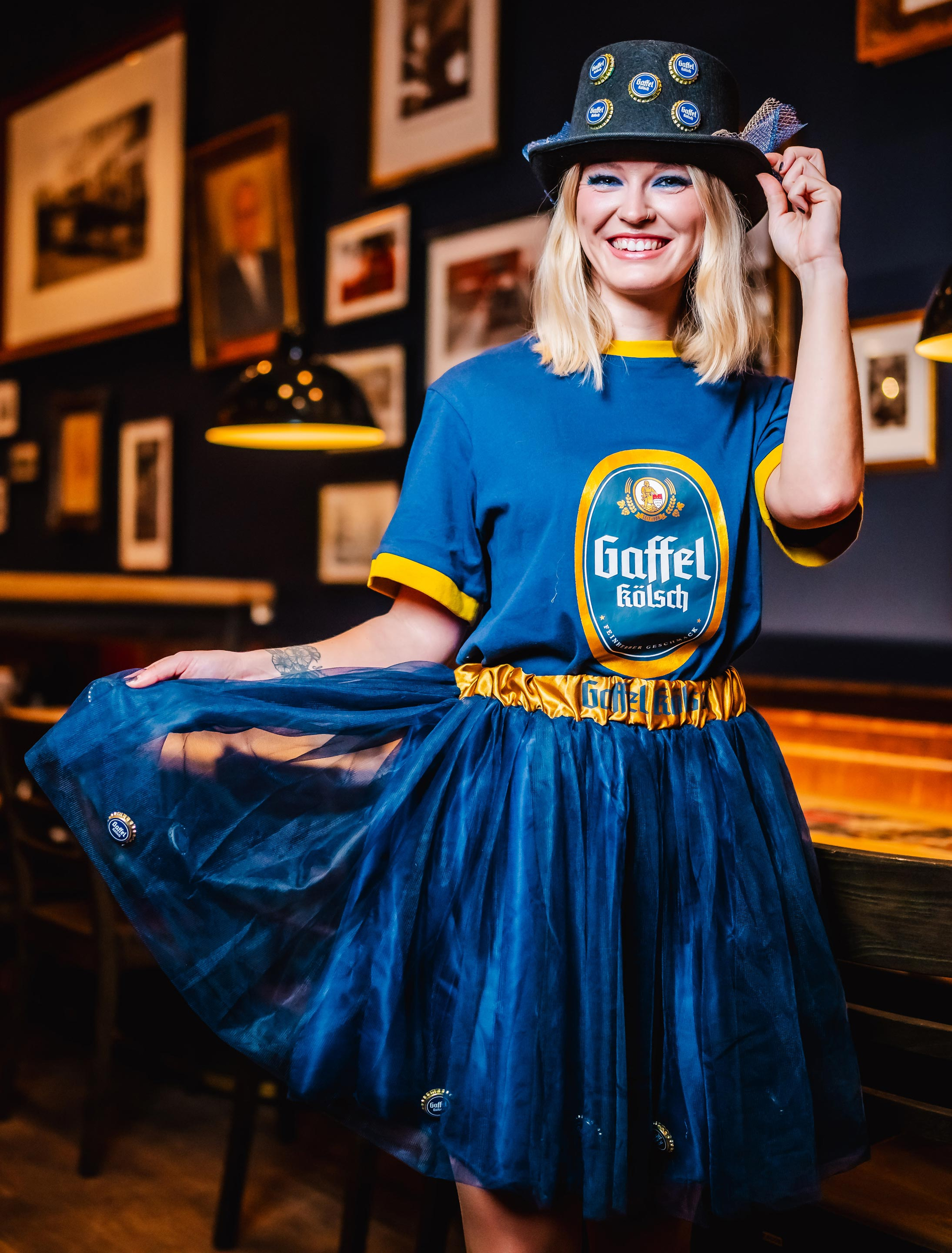 T-Shirt Gaffel Kölsch blau 5XL