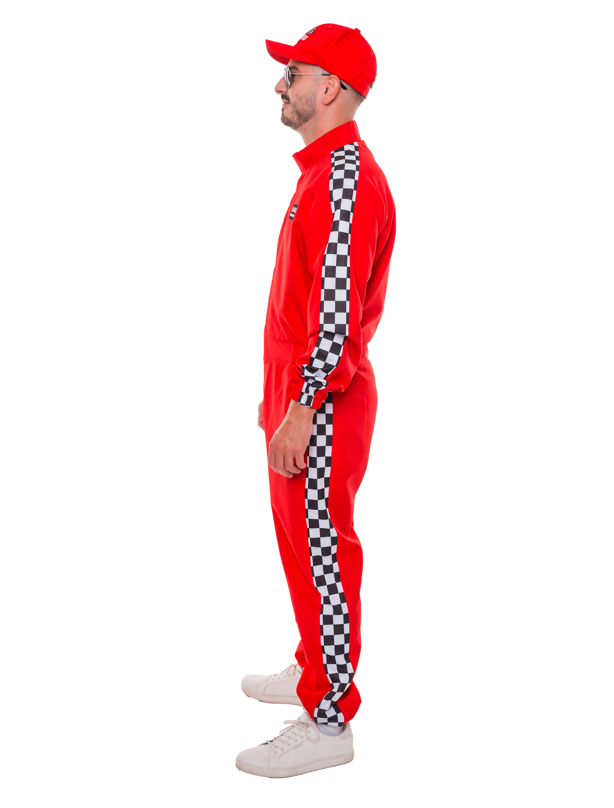 Overall Rennfahrer rot S/M
