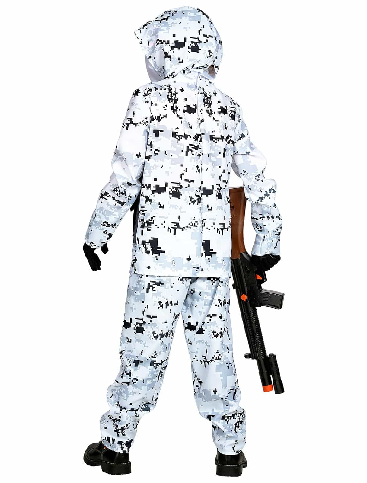 Kostüm Arctic Special Forces 3-tlg. Kinder weiß/schwarz 128