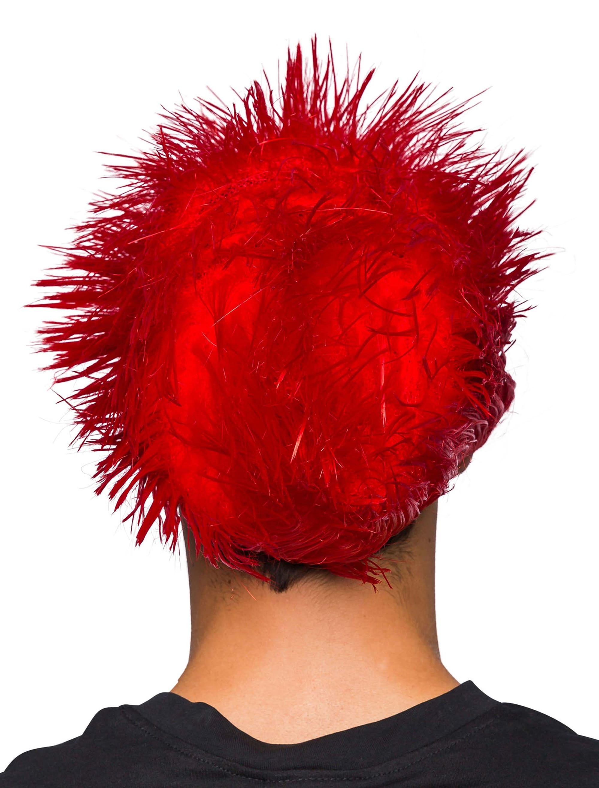 Perücke Igel rot one size