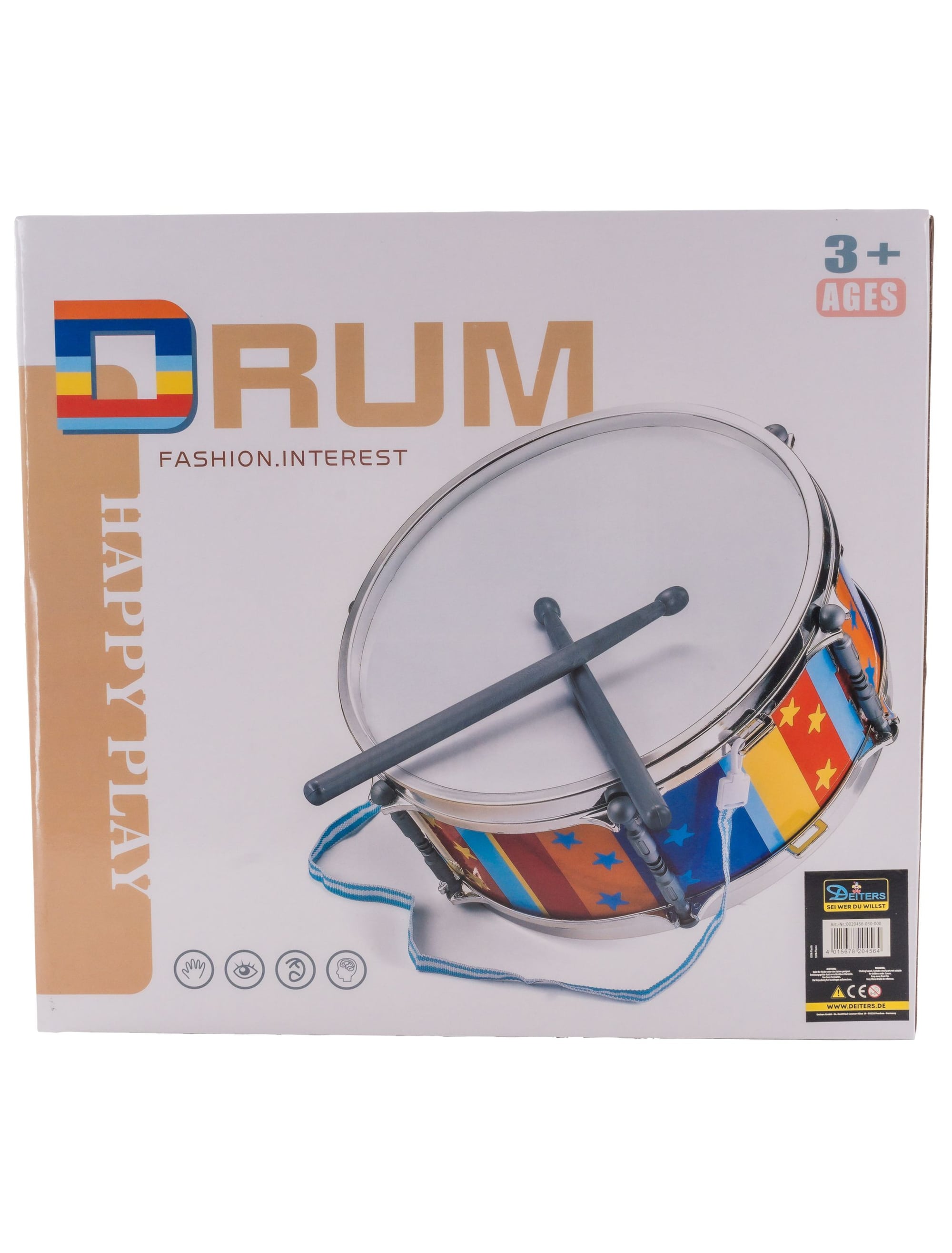Trommel Set 30cm bunt