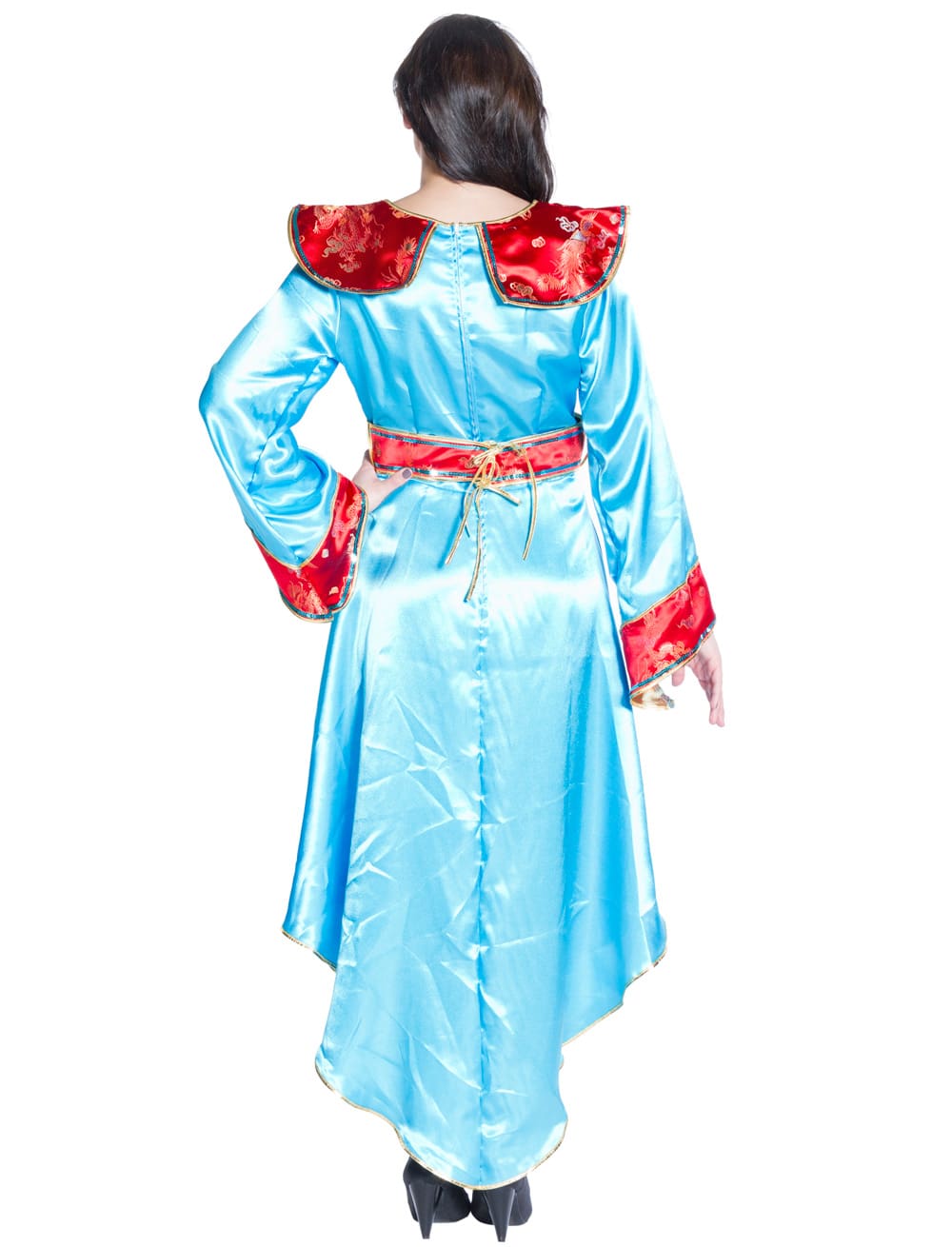 Kleid Samurai Damen blau 48