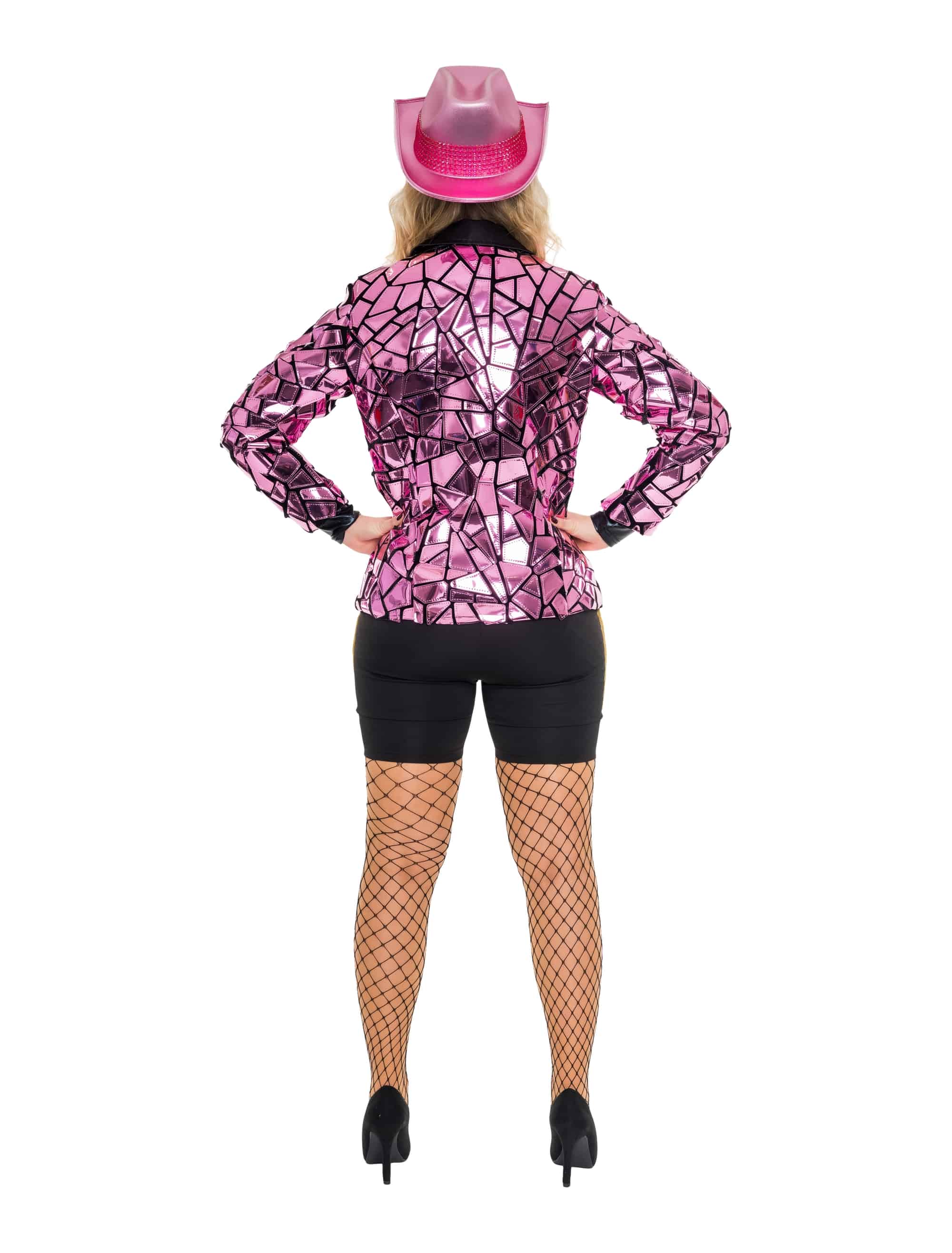 Blazer mit Spiegelmosaik Damen rosa S