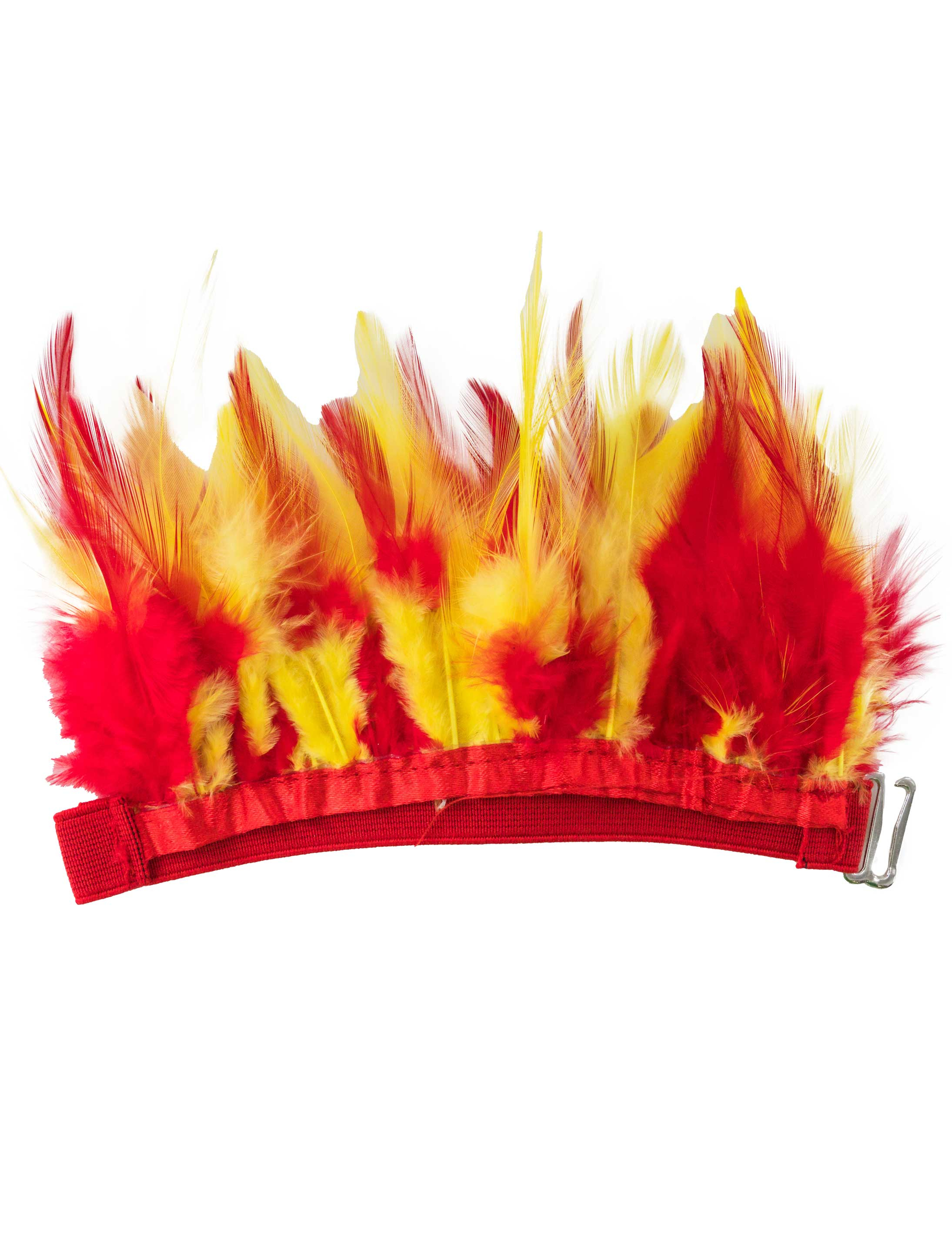 Armbänder Flammen aus Federn rot/gelb