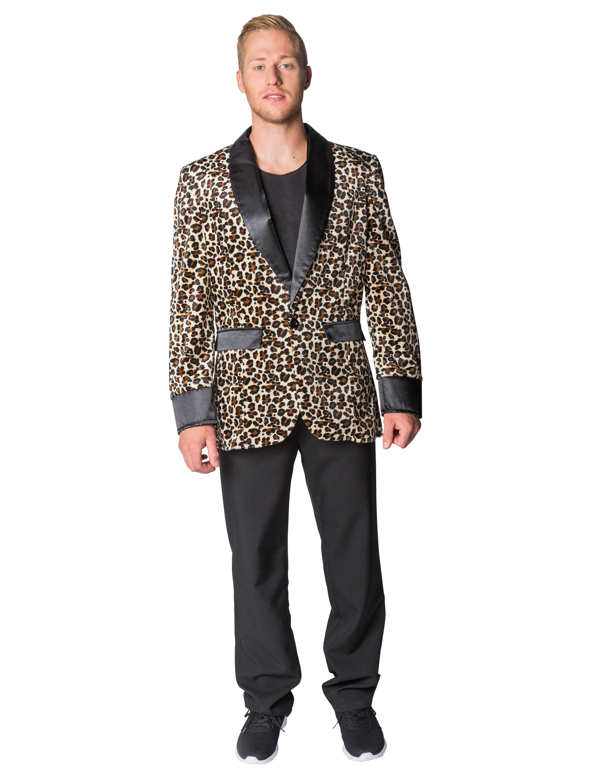 Jacke Leopardenmuster Herren braun XXL