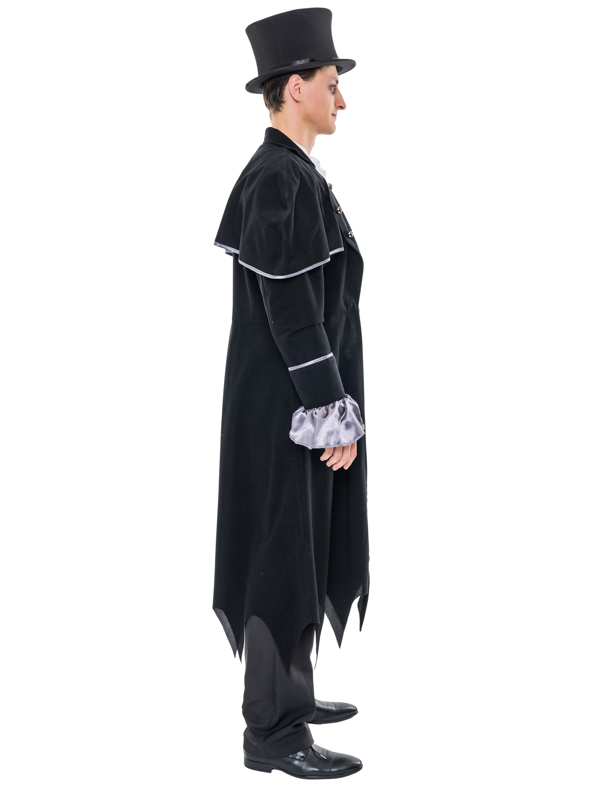 Mantel Vampir Herren schwarz S