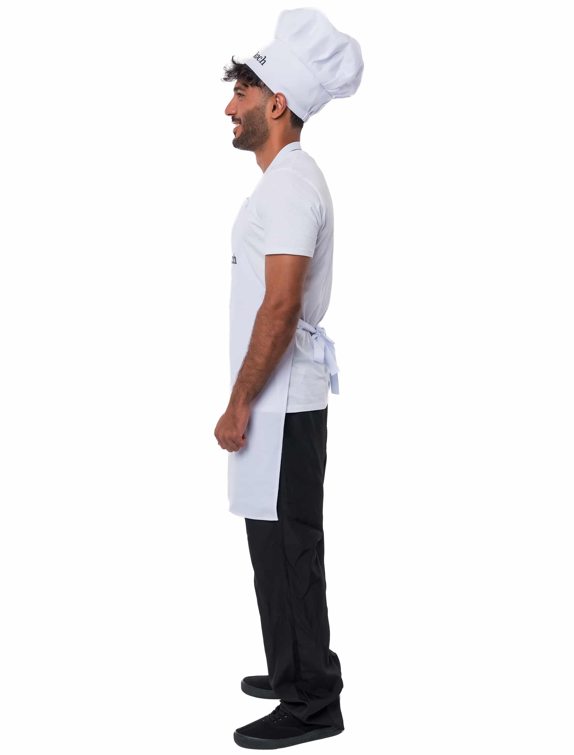 Schürze Chefkoch weiß one size