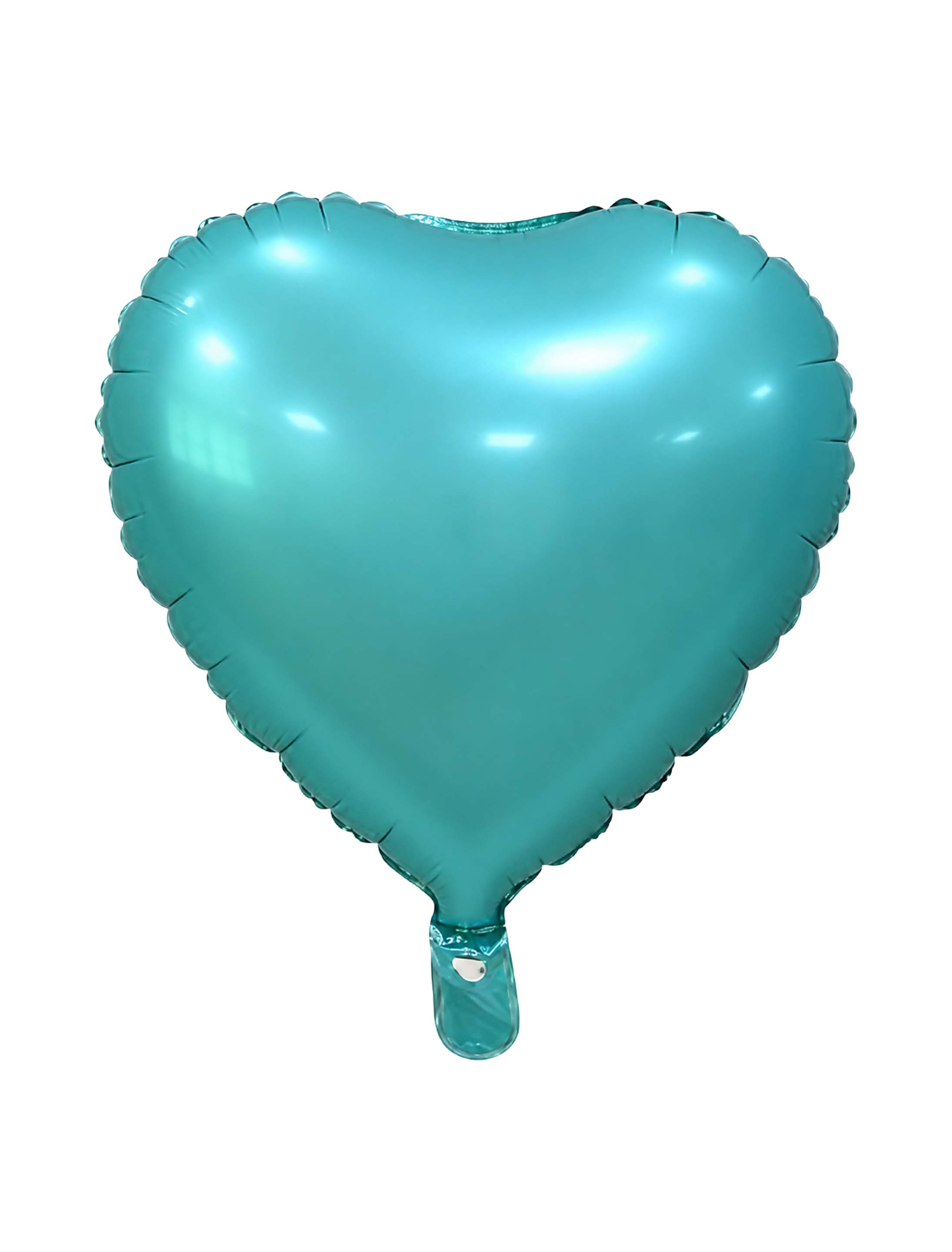 Folienballon Herz matt 46cm türkis