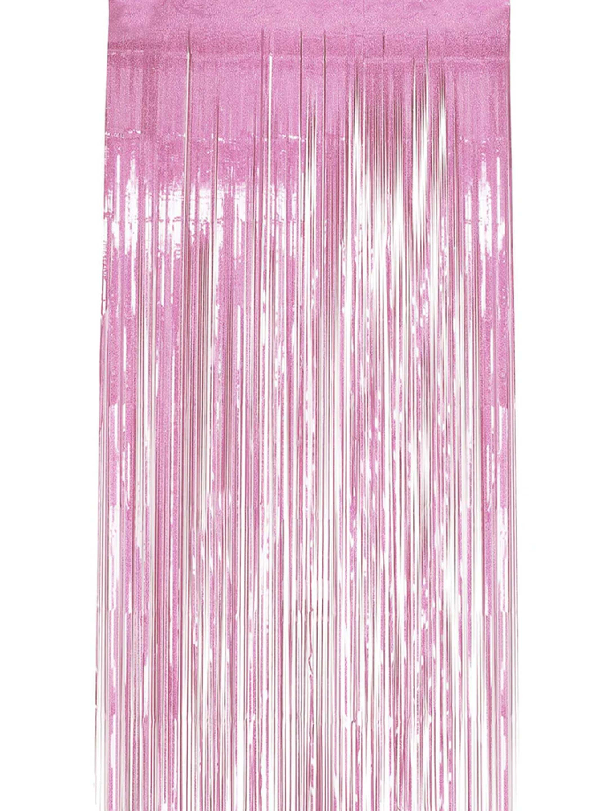Lamettavorhang holographisch Glitzer 0,91 m x 2,44 m rosa
