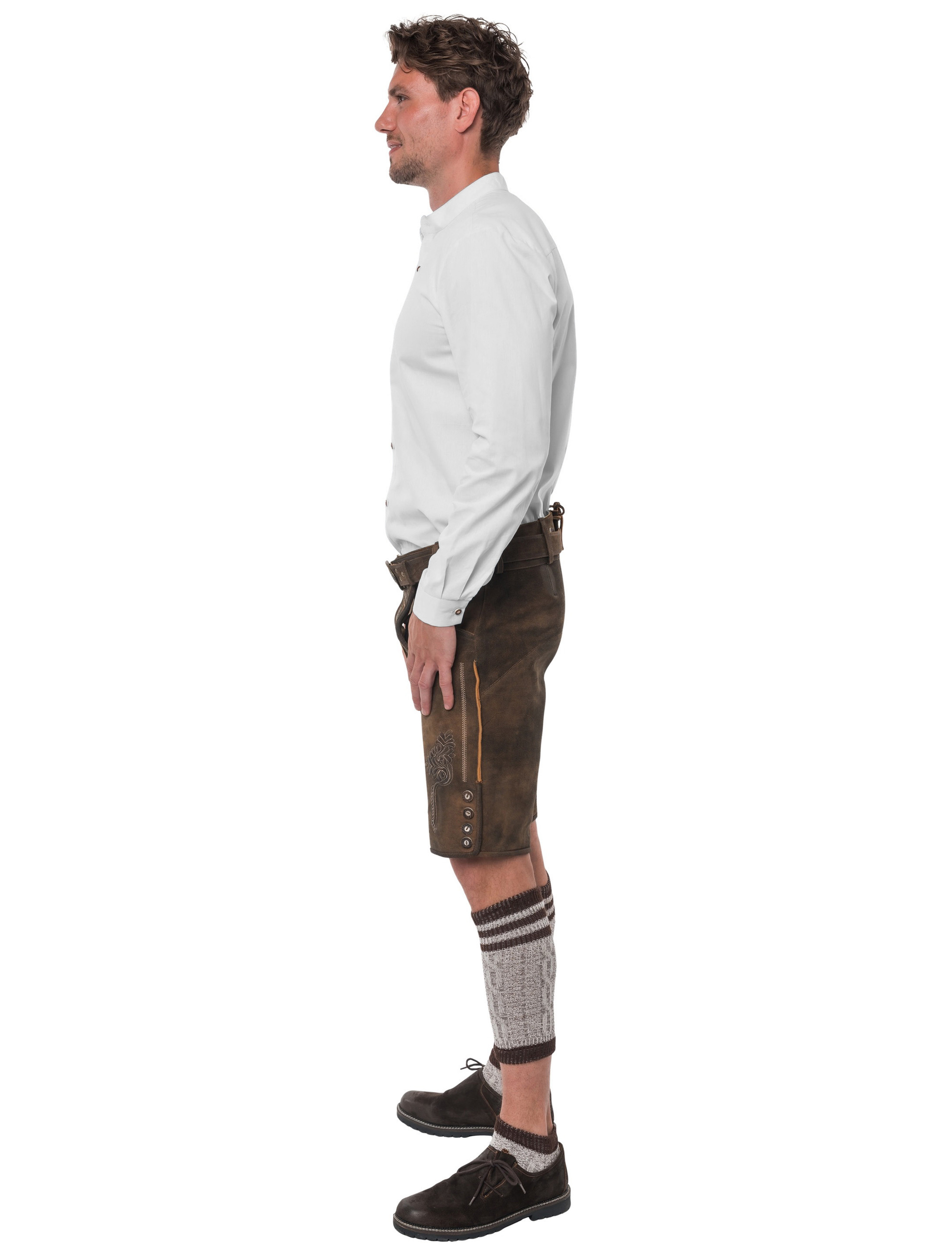 Trachtenhemd Herren weiß L