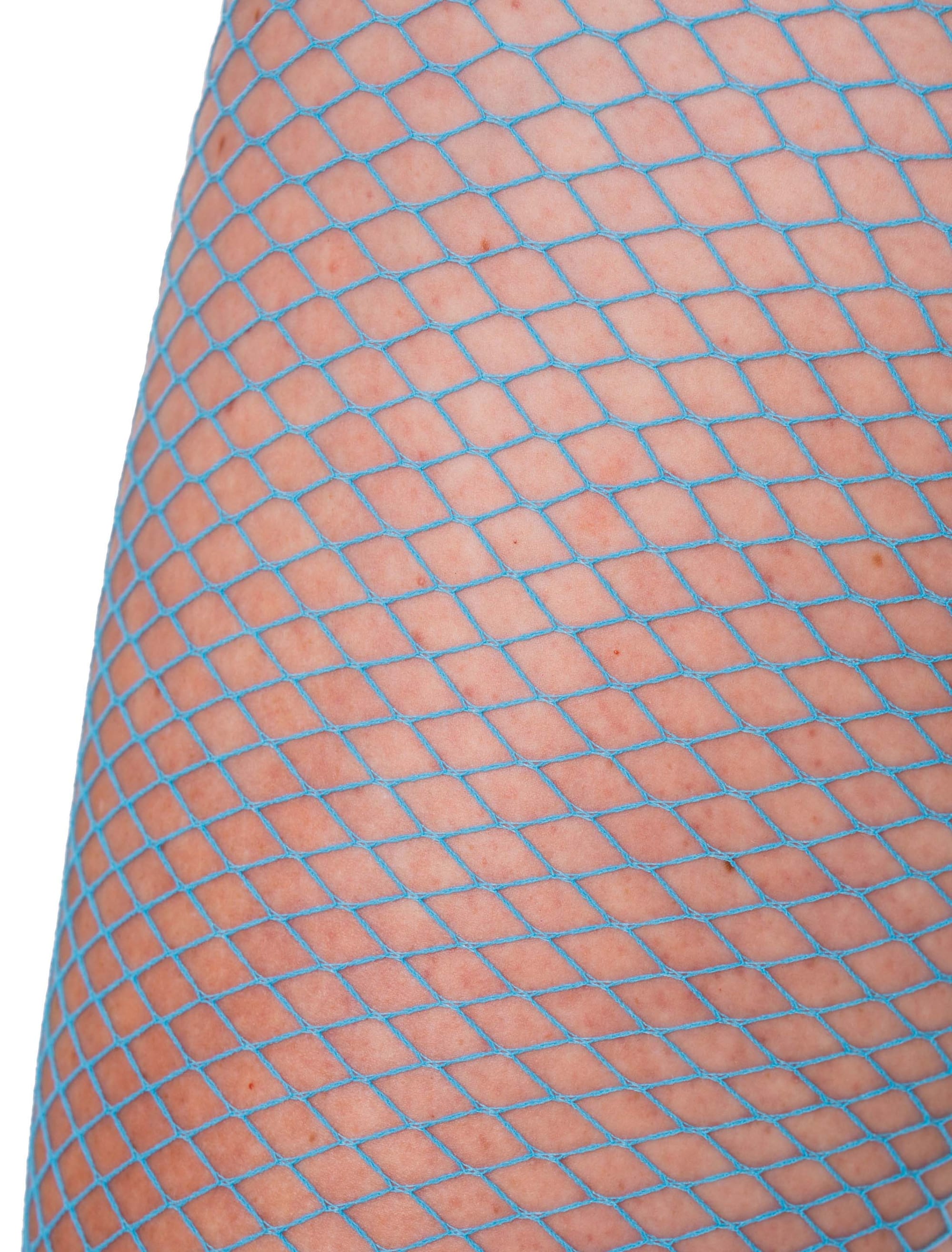 Netzstrumpfhose medium Damen türkis S/M