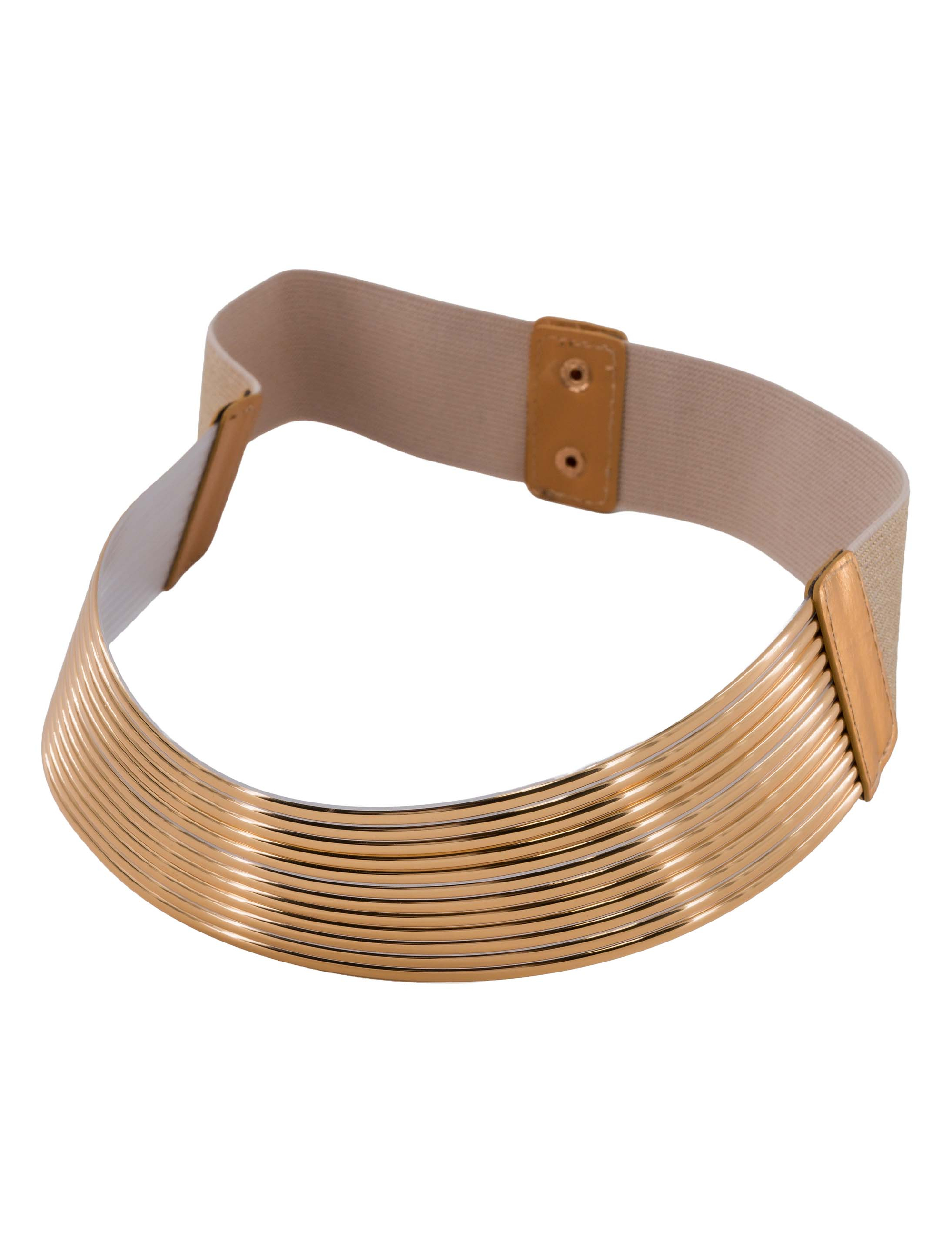 Gürtel Metalloptik gold