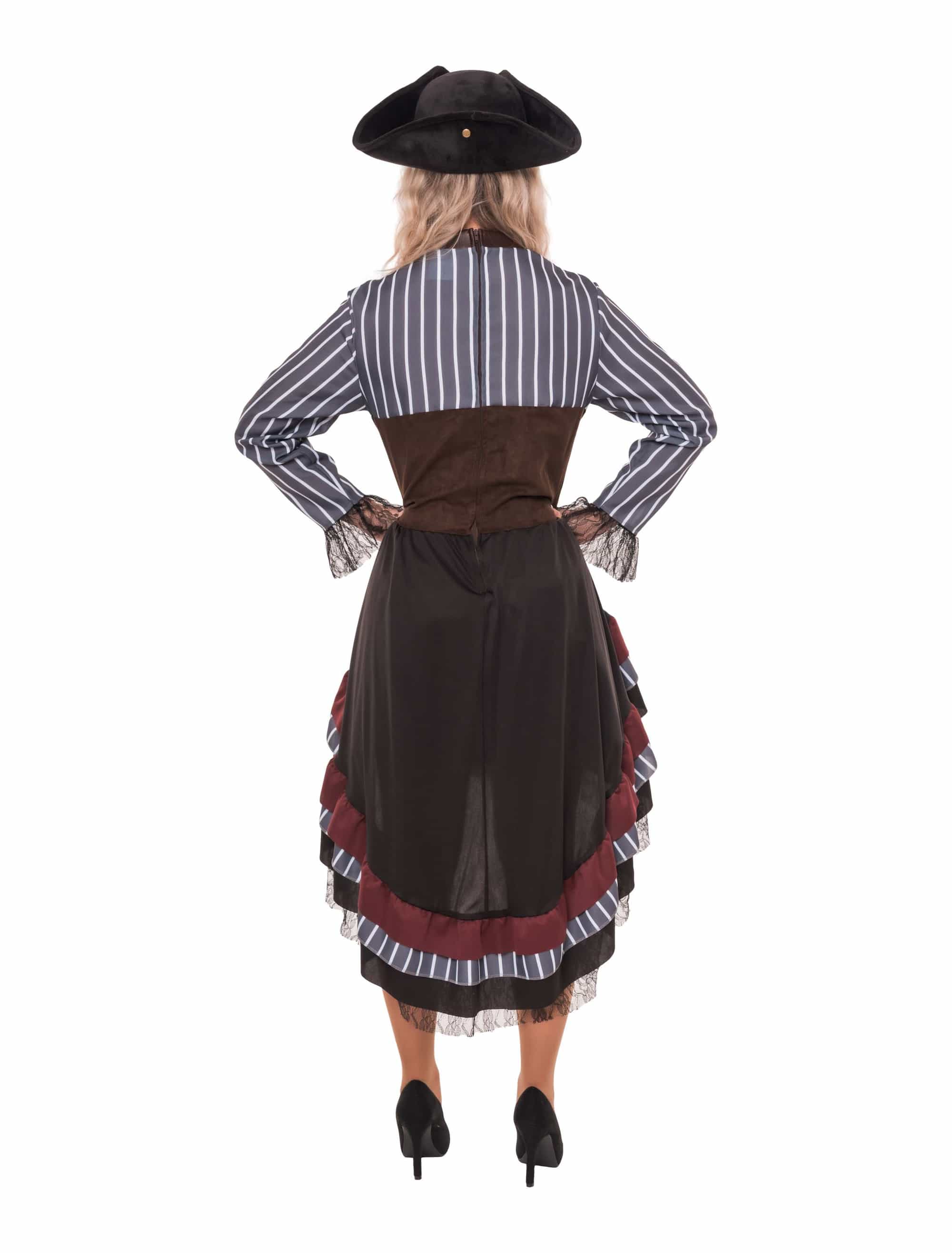 Kleid Steampunk schwarz/rot S/M