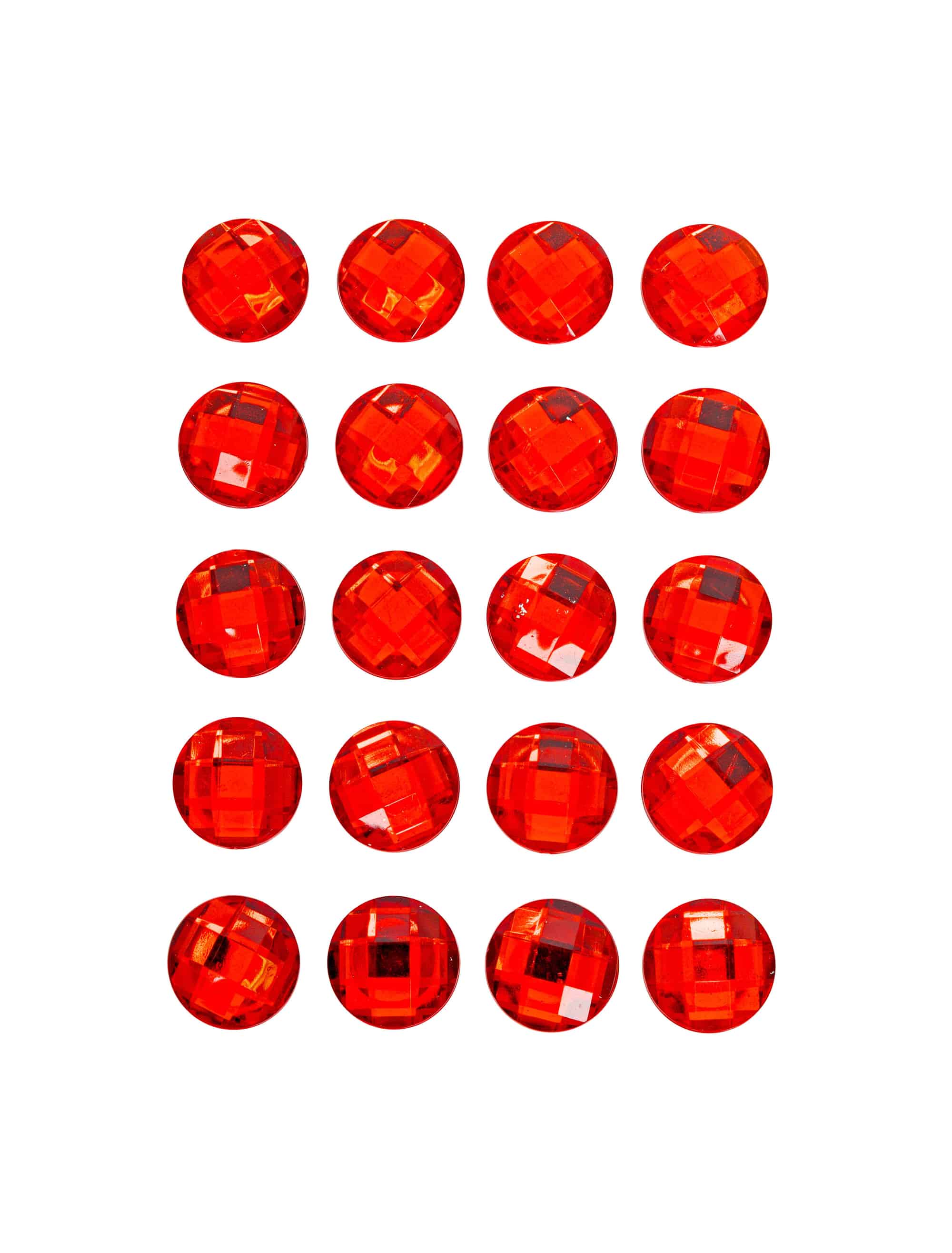 Strasssticker 20 Stk. rot