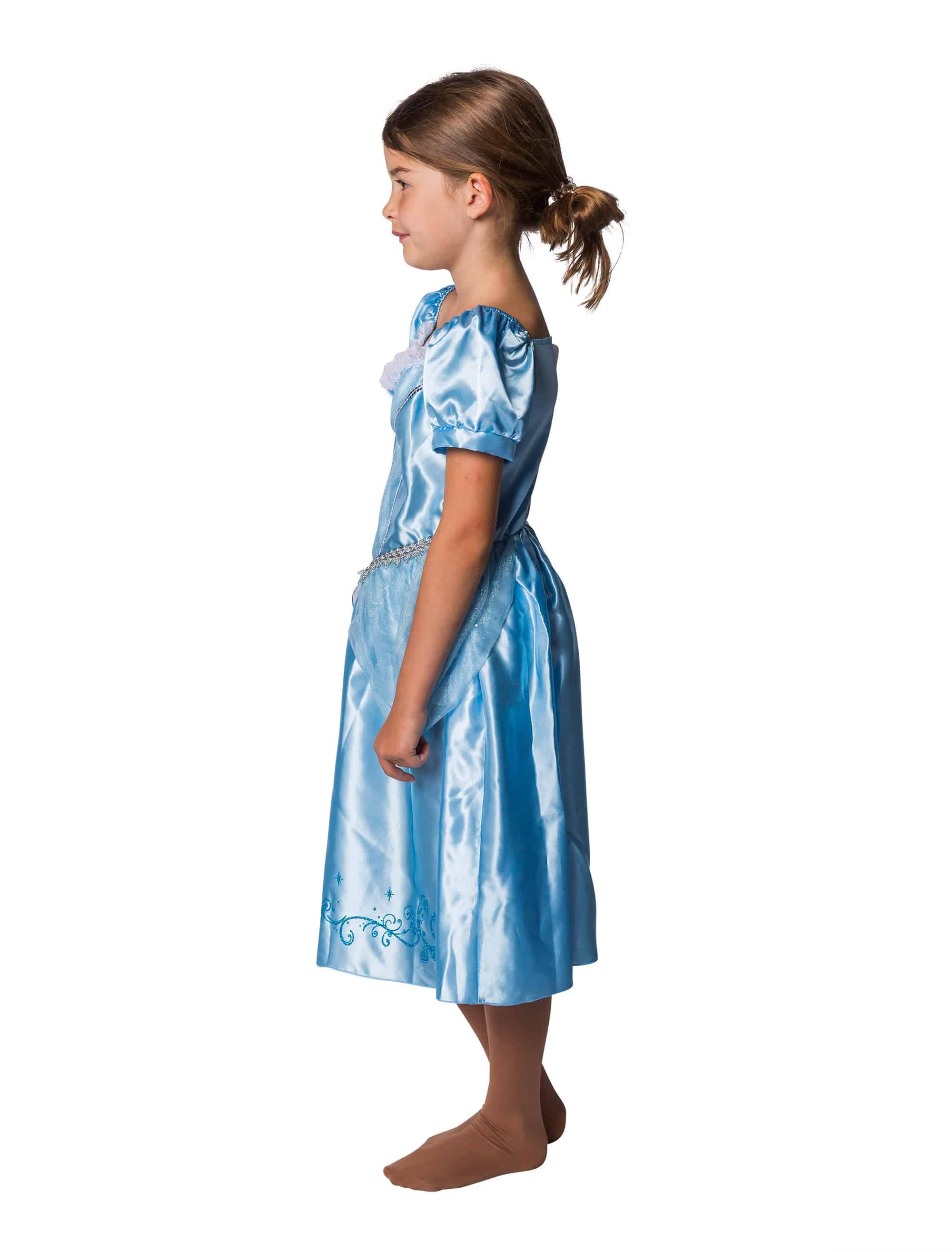 Kleid Prinzessin Kinder Mädchen hellblau 5-6 Jahre