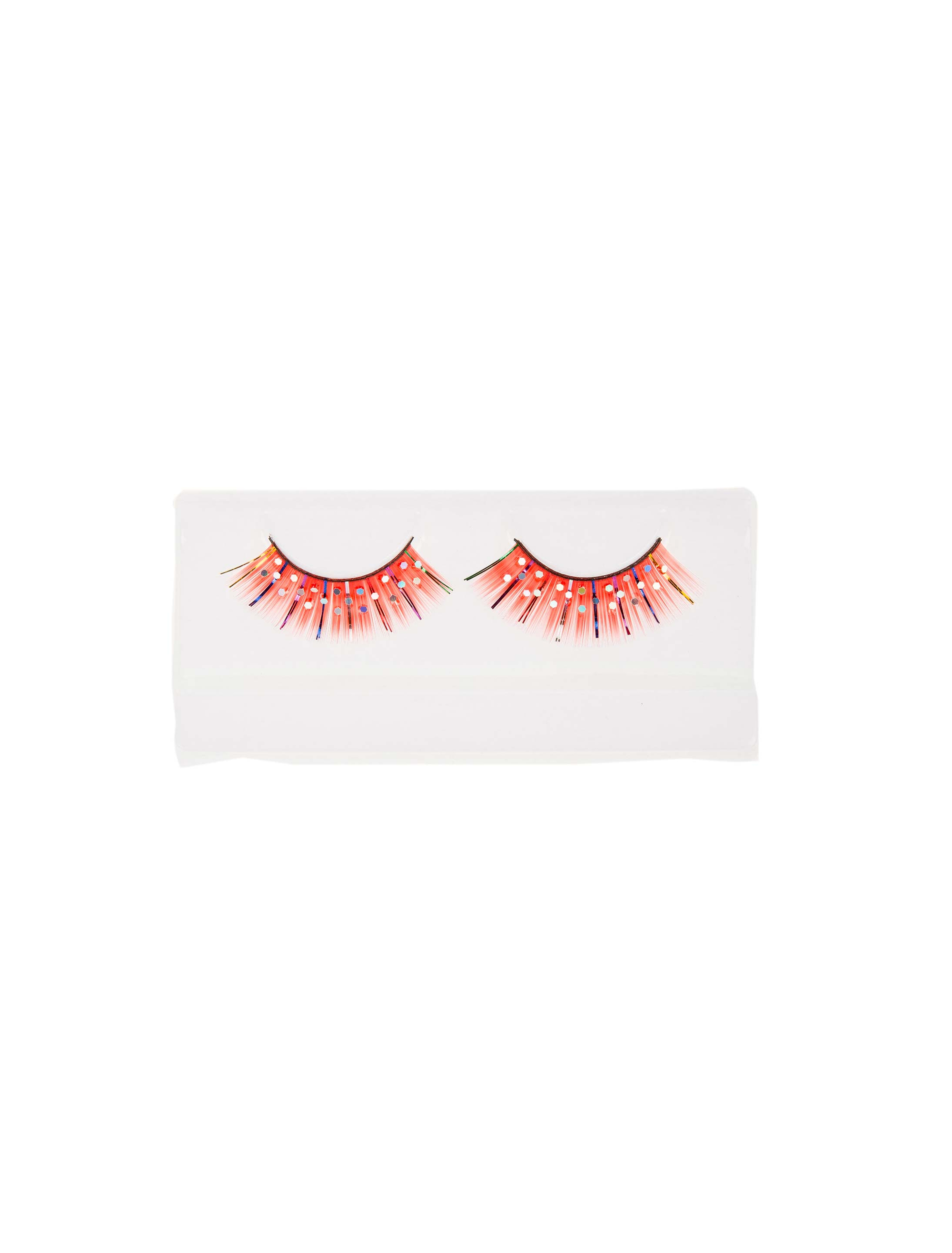 Wimpern Clown rot