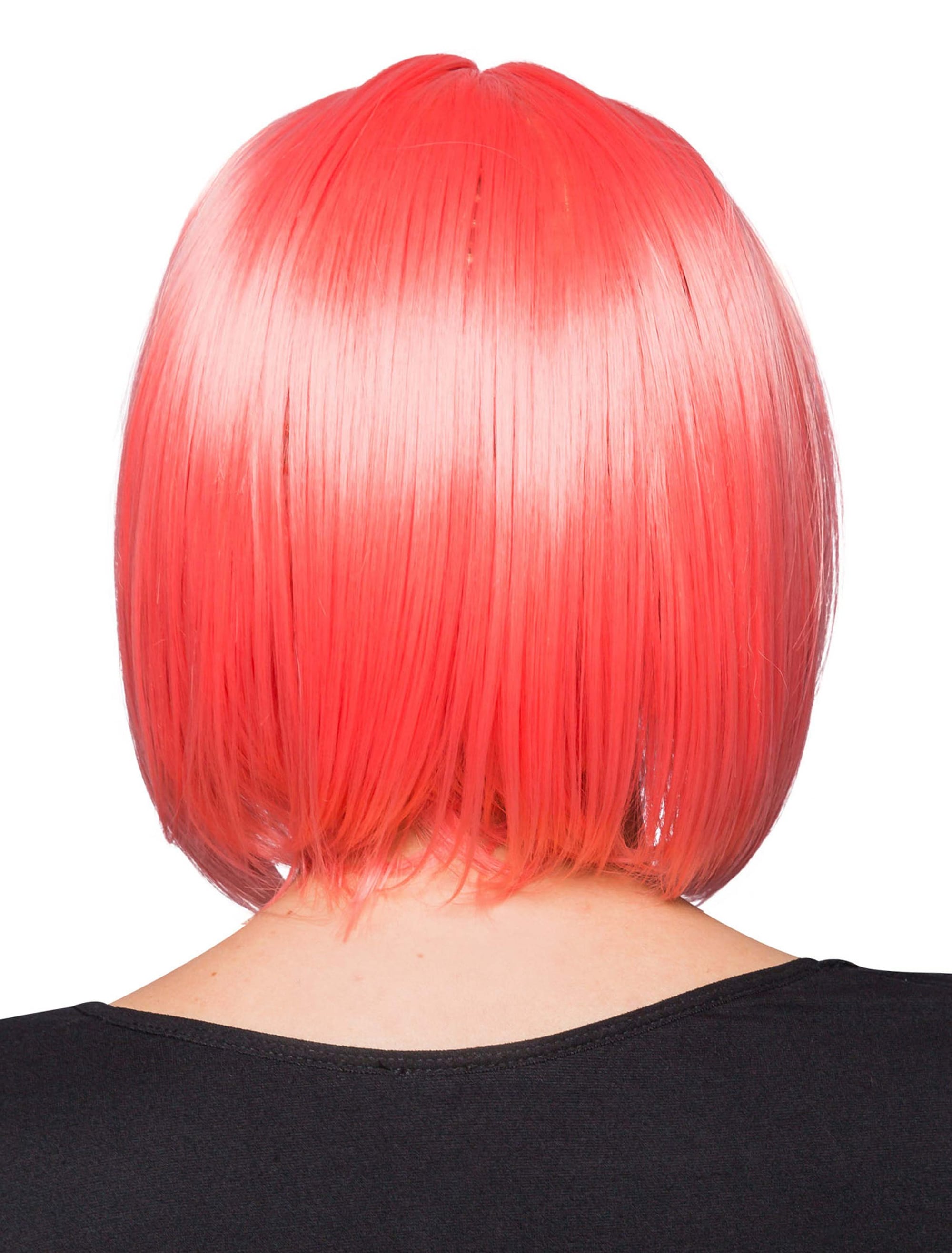 Perücke long Bob rot