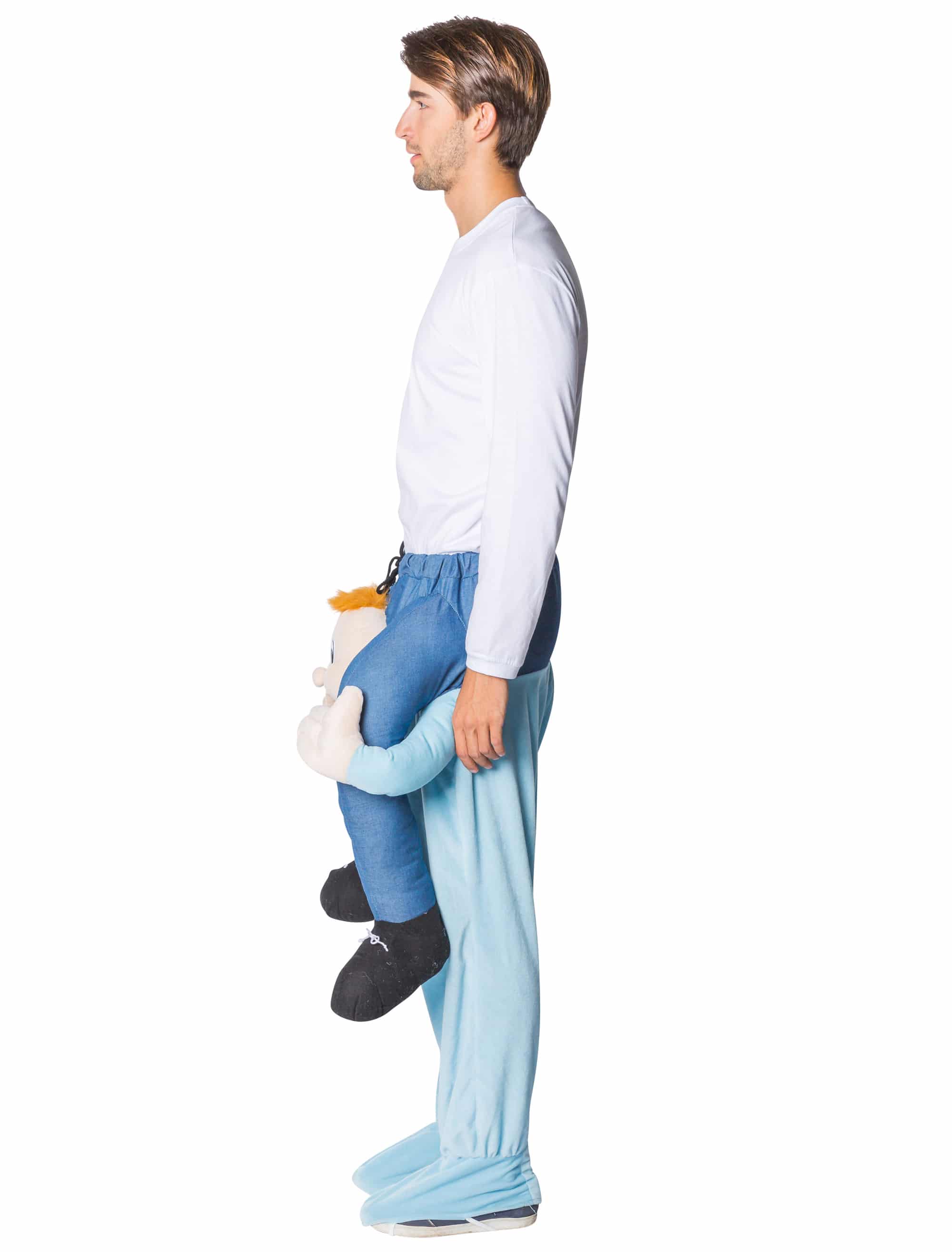 Kostüm Huckepack Baby hellblau one size