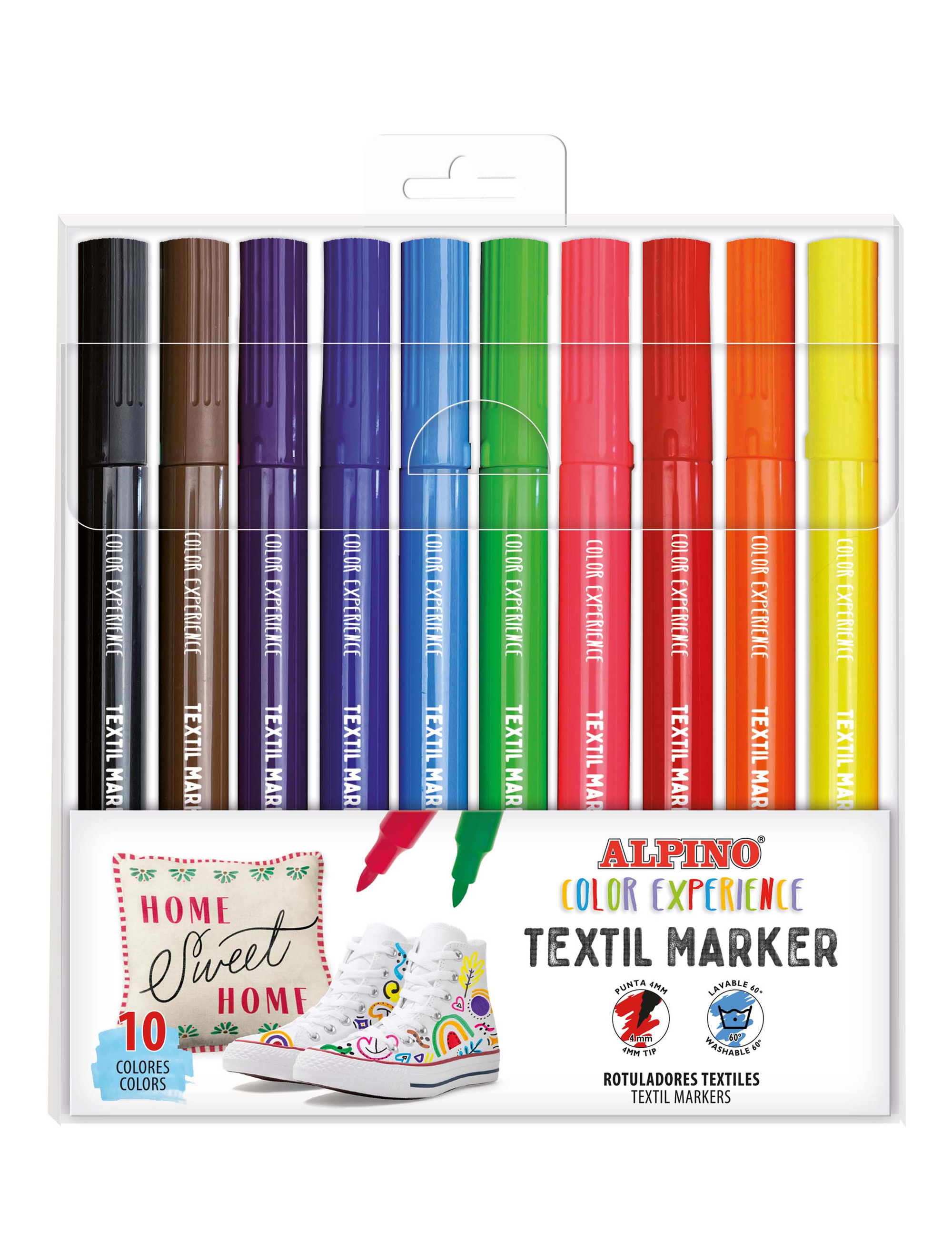 Textilmarker 10 Stk. bunt