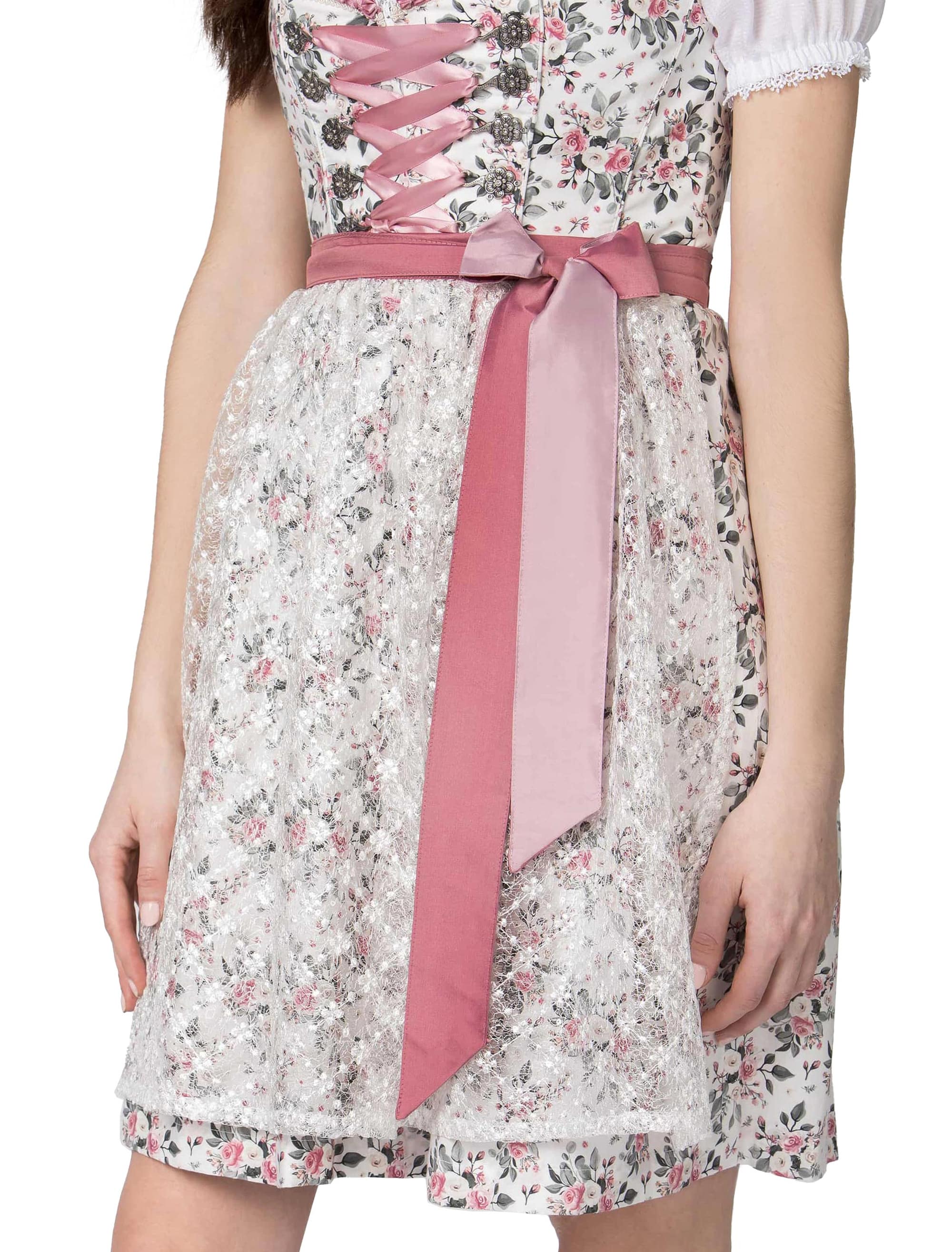 Dirndl Raja Damen weiß/rosa 40