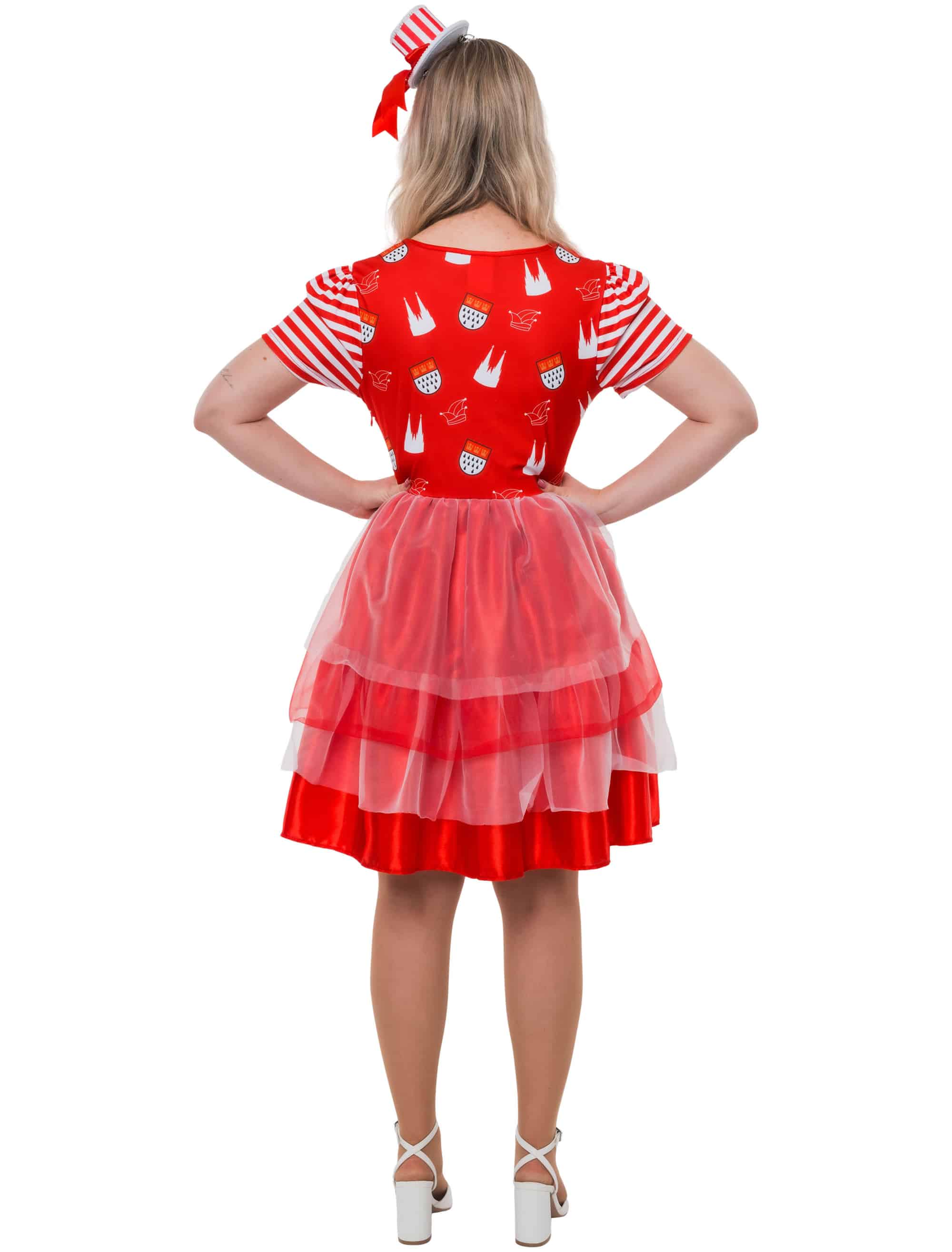 Kleid Kölle Damen rot/weiß 2XL/3XL