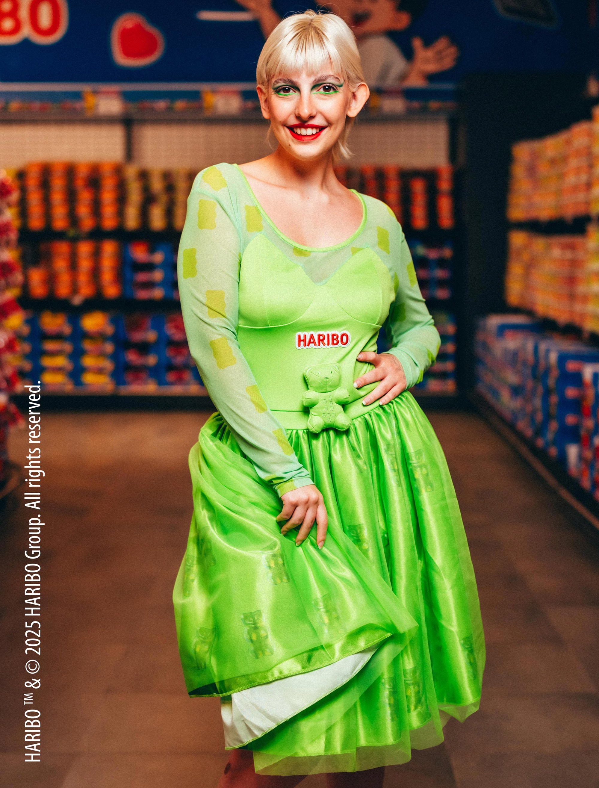 Kleid HARIBO Goldbären Damen grün M