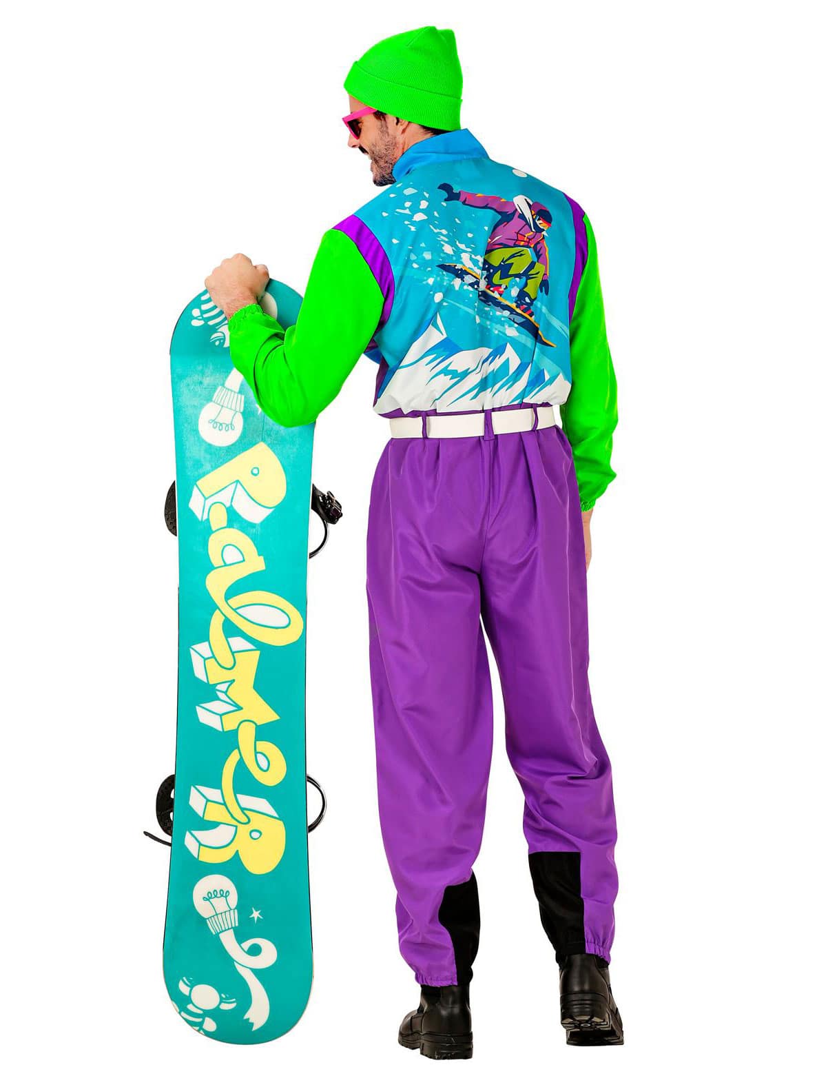 Kostüm Snowboarder bunt M