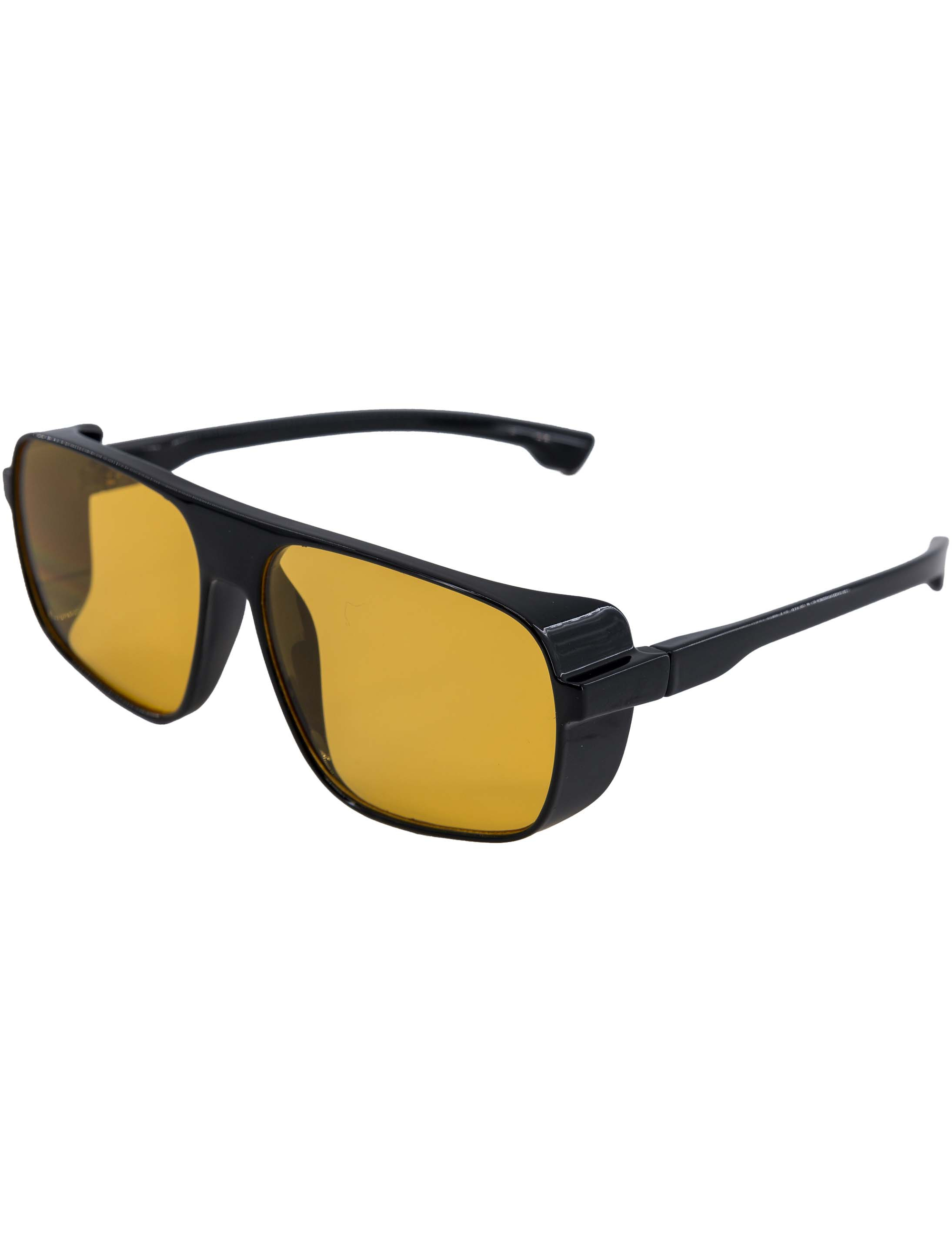 Brille mit Seitenblende schwarz